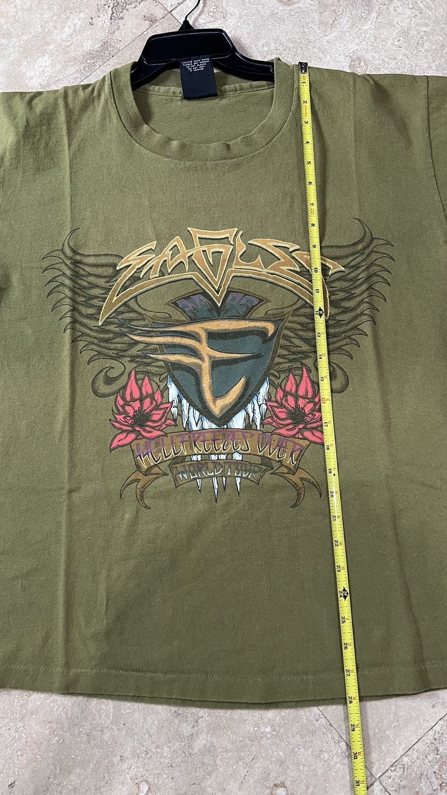 Band Tees The Eagles “Hell freeze over world tour” Tee / Giant Tag Size US XL / EU 56 / 4 - 9 Thumbnail