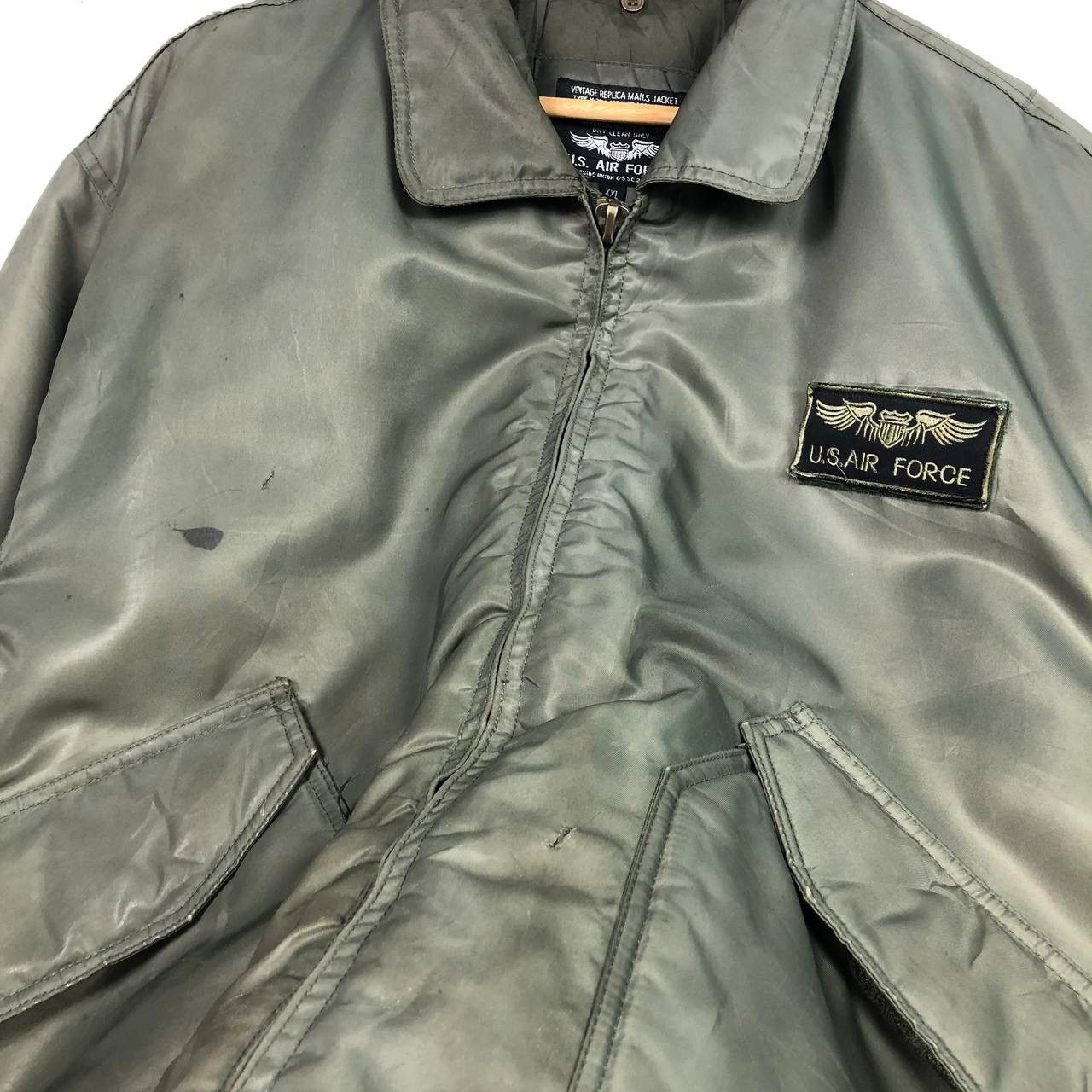 Vintage Vintage U.S Air Force Bomber Flight Jacket Army Green Size US XXL / EU 58 / 5 - 6 Thumbnail