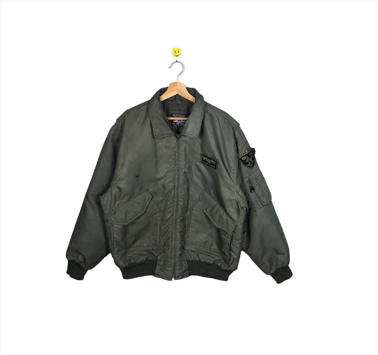 Vintage Vintage U.S Air Force Bomber Flight Jacket Army Green Size US XXL / EU 58 / 5 - 1 Thumbnail