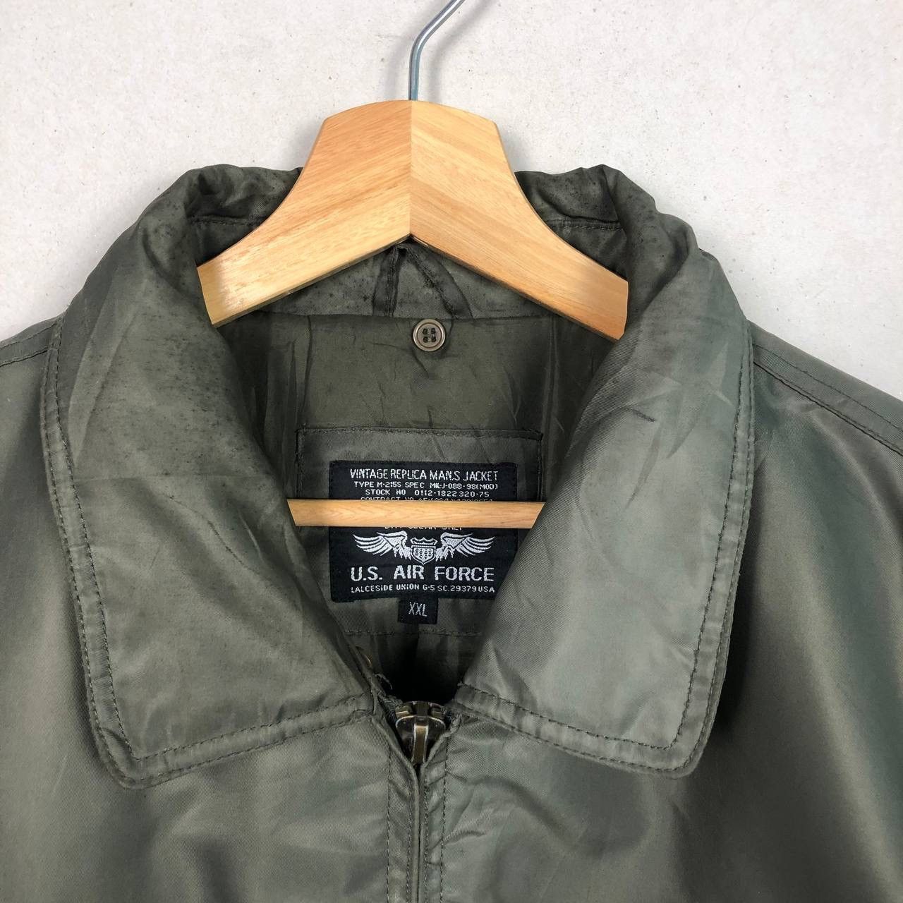 Vintage Vintage U.S Air Force Bomber Flight Jacket Army Green Size US XXL / EU 58 / 5 - 8 Thumbnail