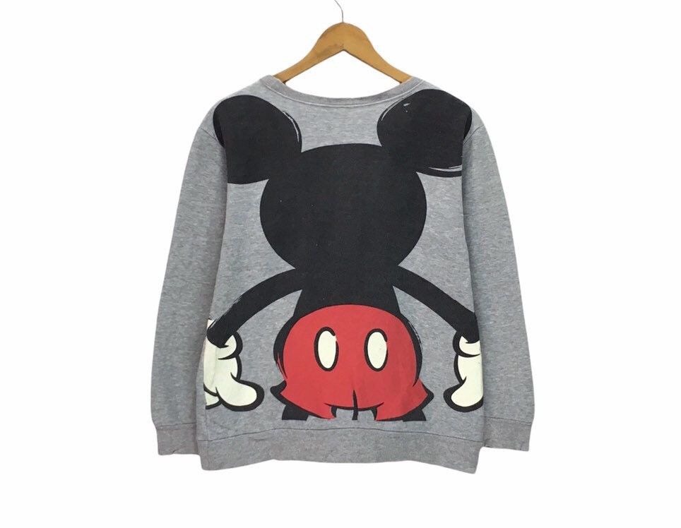 Mickey Mouse Crewneck Sweatshirt BigLogo Both Side Pullover