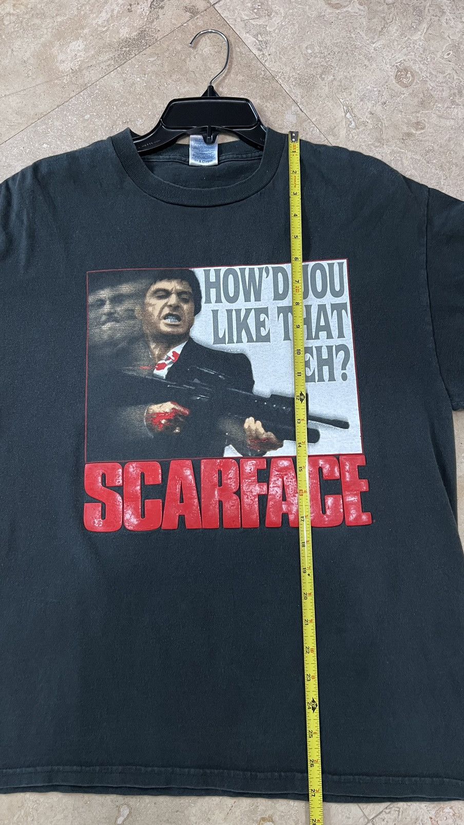Vintage Scarface “HOW’D JOU LIKE THAT EH? Tee Size Large Delta Tag Size US L / EU 52-54 / 3 - 6 Thumbnail
