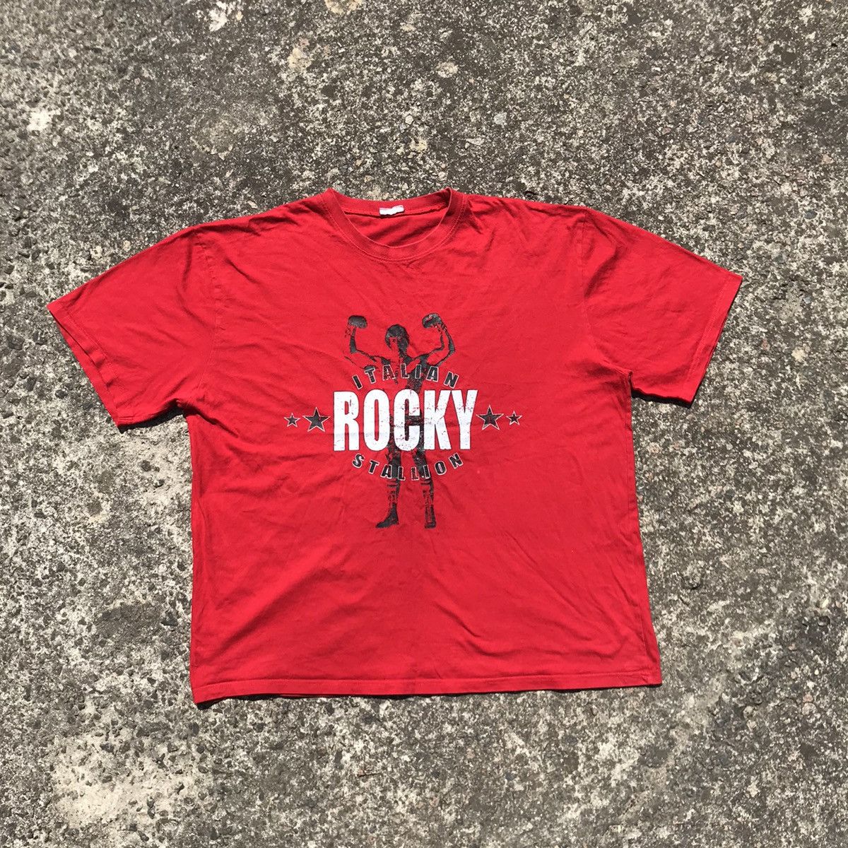 Vintage Vintage Rocky Balboa T Shirt Rambo Stallone Art Tee hype Size US XL / EU 56 / 4 - 1 Thumbnail
