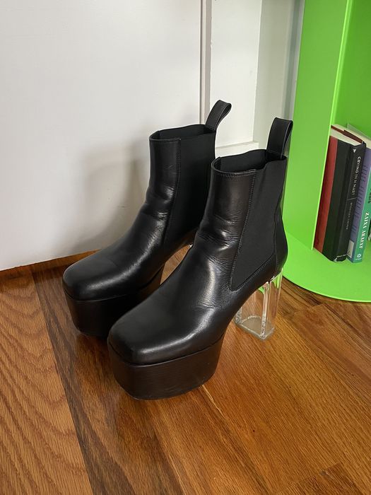 Rick Owens Kiss Heels with Clear Heel Grailed