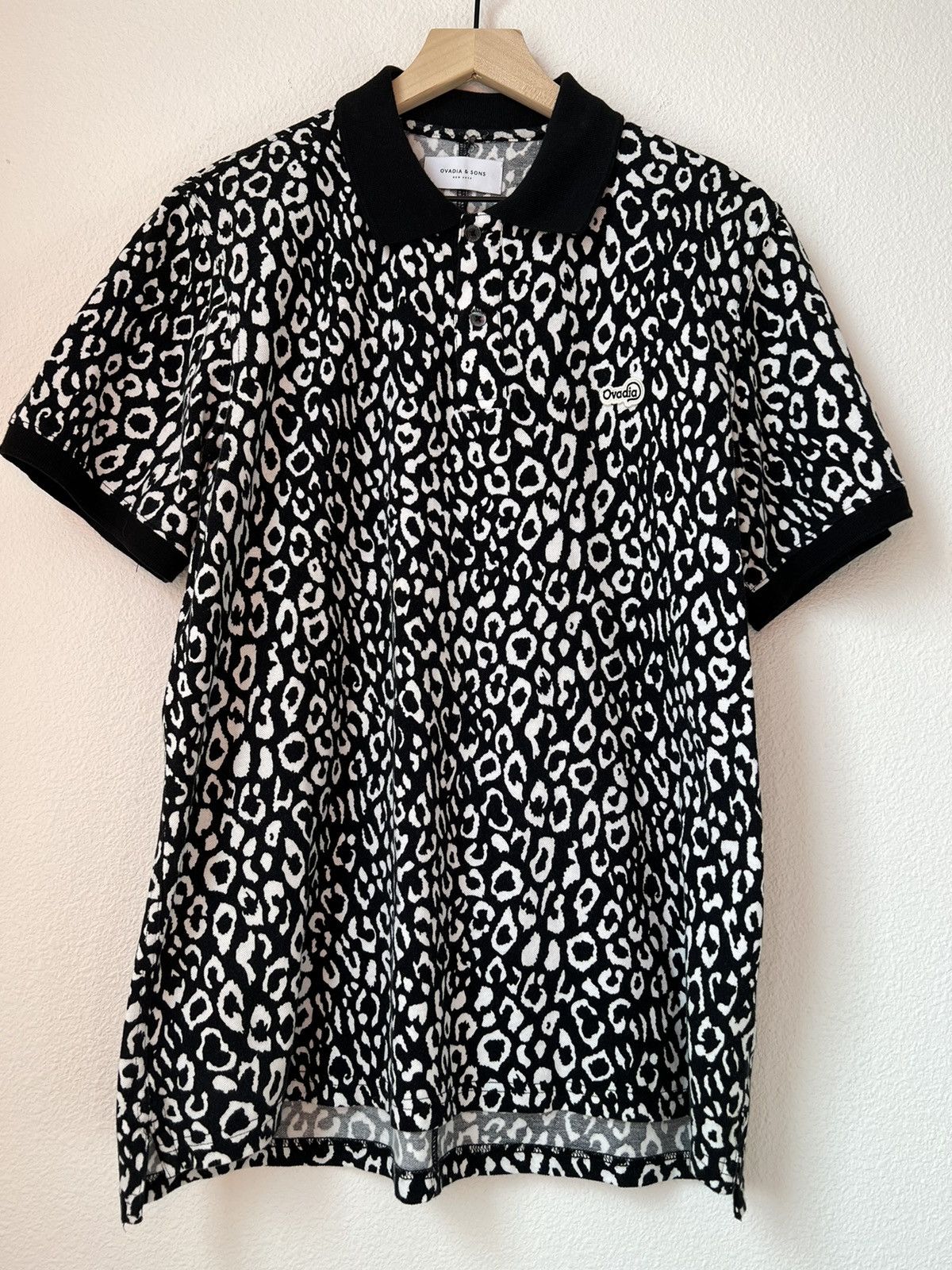 Ovadia & Sons Ovadia & Sons leopard print polo | Grailed