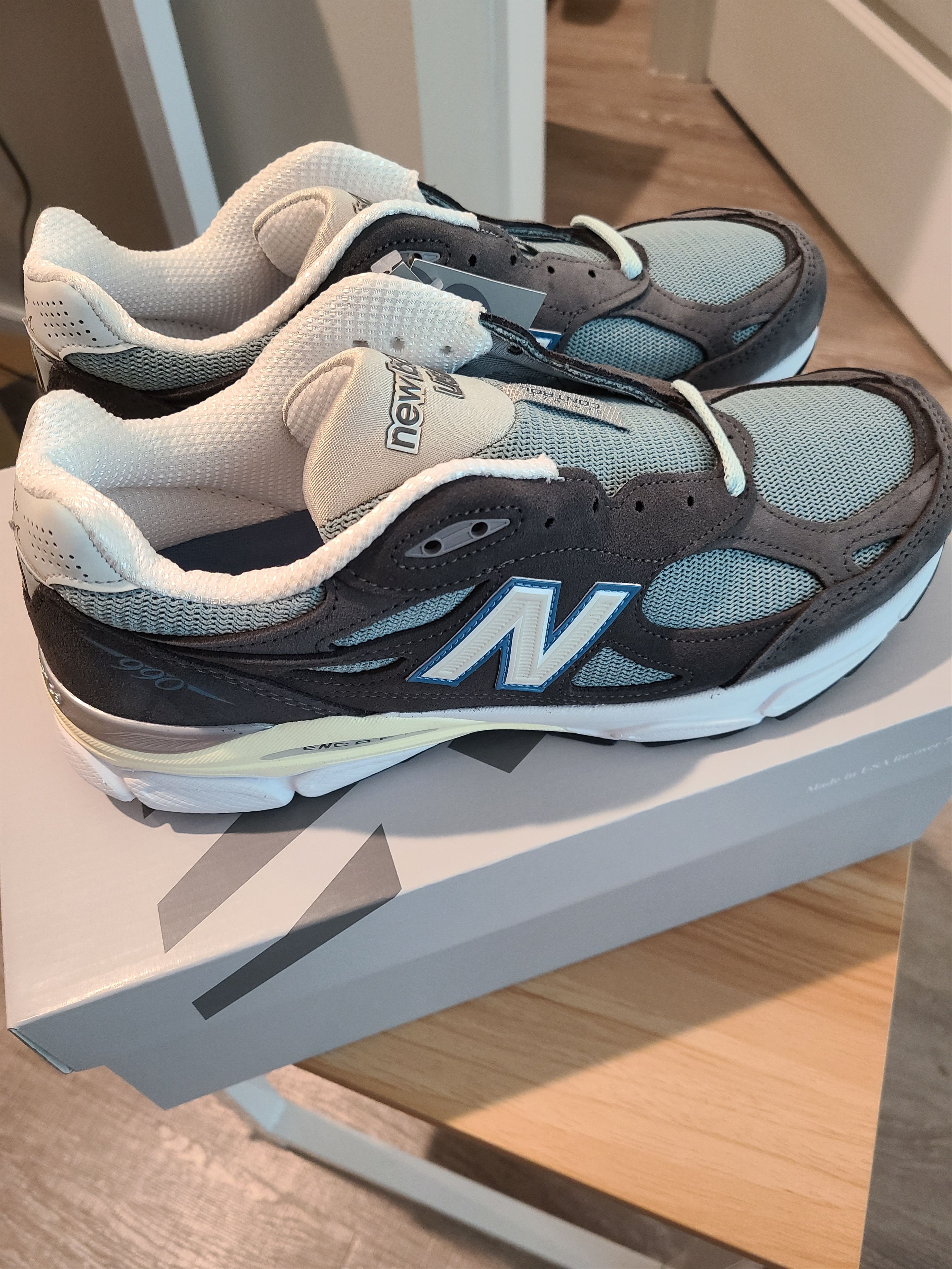 Kith × New Balance Kith x New Balance 990v3 CL steel blue | Grailed