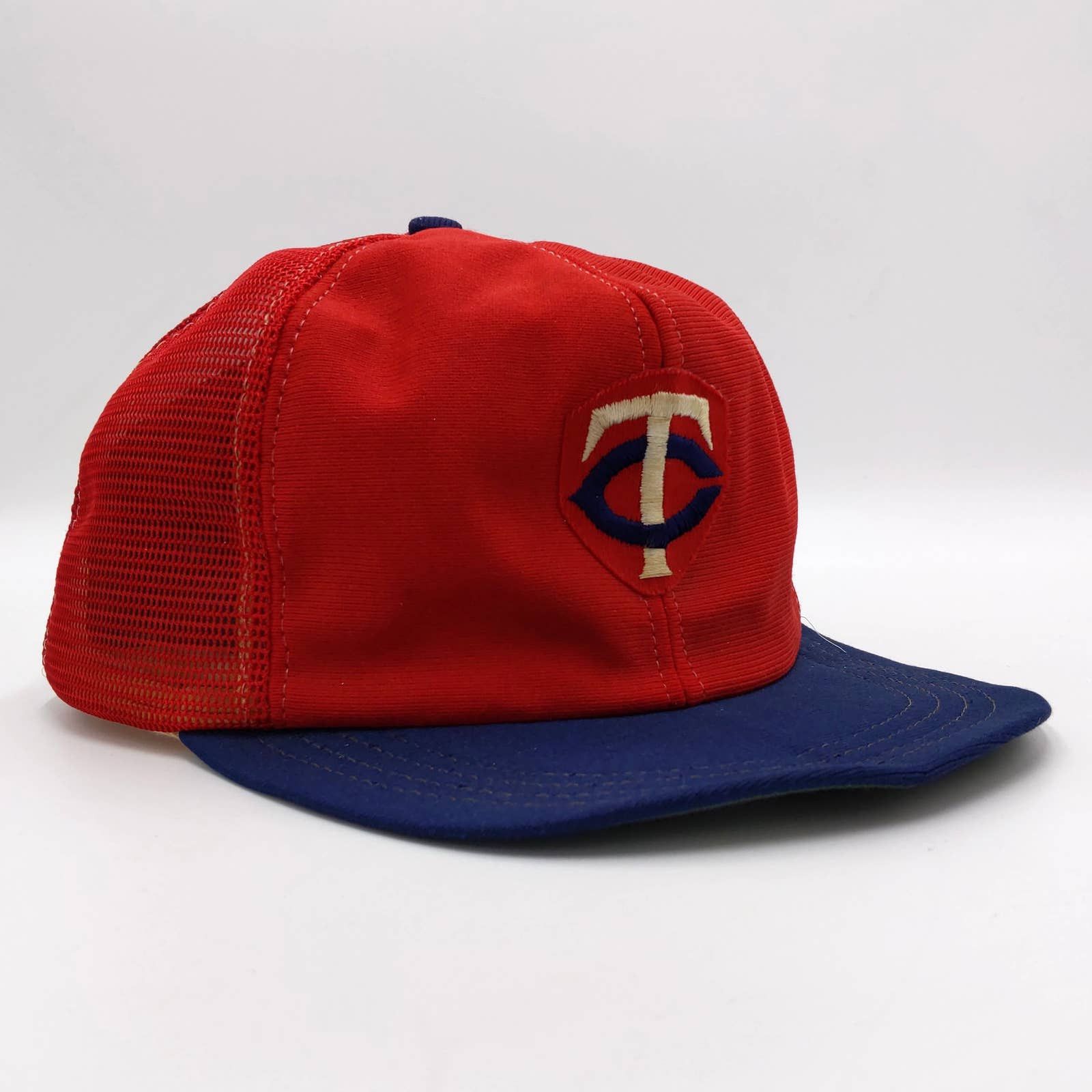 Vintage Minnesota Twins Snapback Trucker Hat Mesh Patch 70s