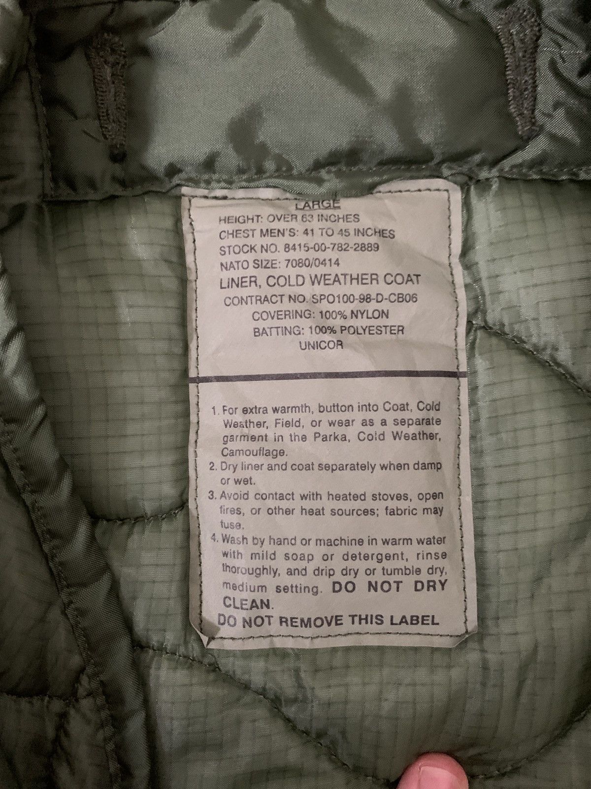 Vintage Vintage military m65 jacket liner Size US L / EU 52-54 / 3 - 2 Thumbnail