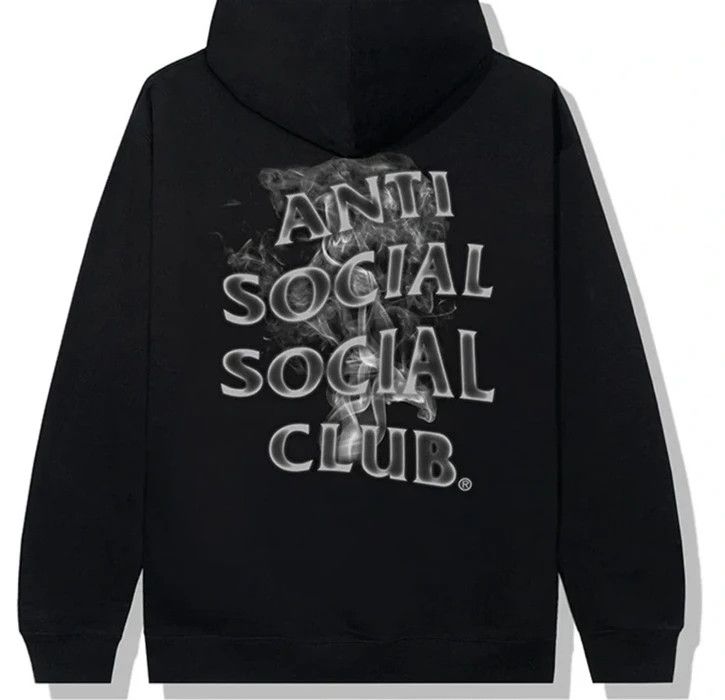 Anti social social club Burnout black hoodie