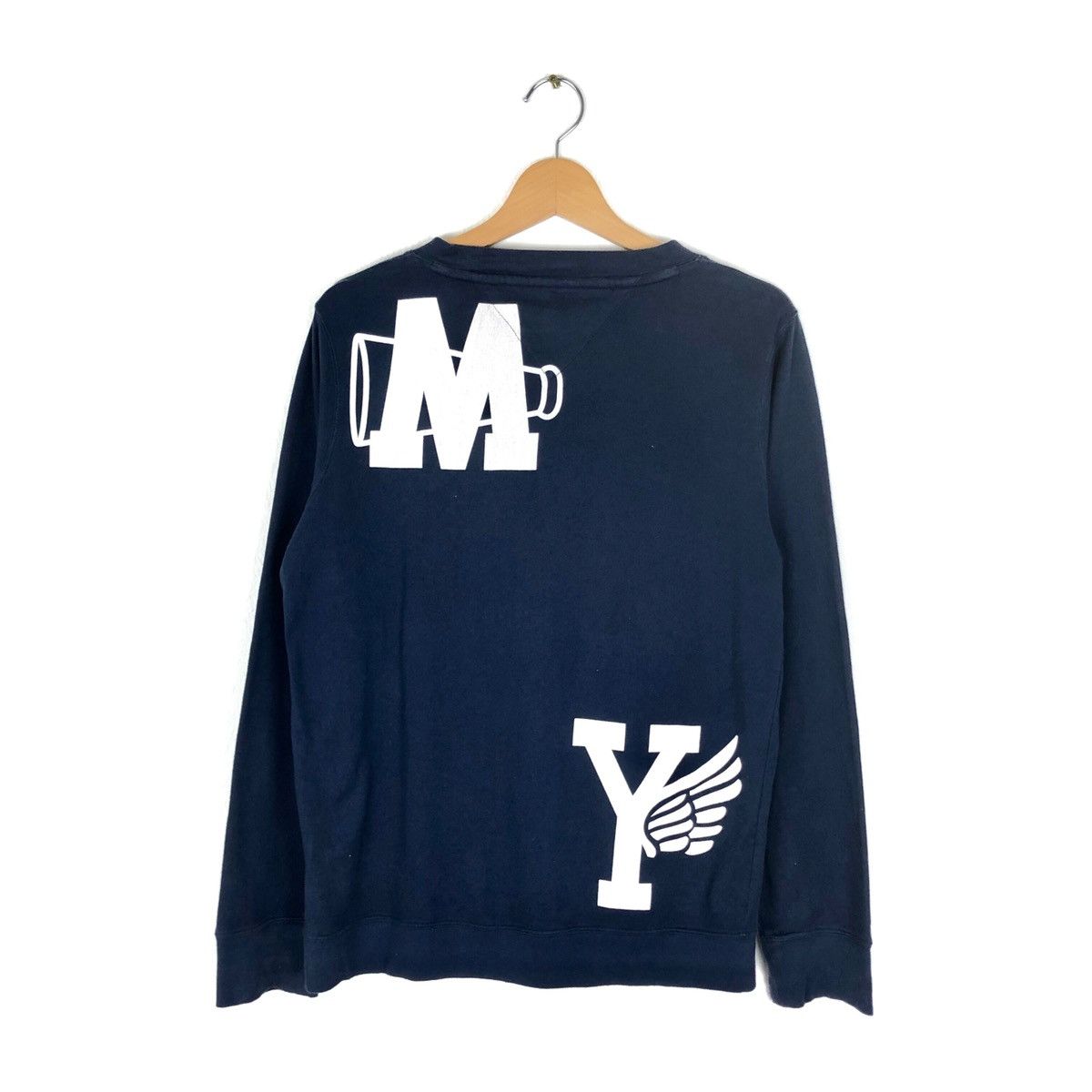Swagger × Vintage Vintage Tommy Big Logo Spellout Cardigan Sweater Size US M / EU 48-50 / 2 - 2 Thumbnail