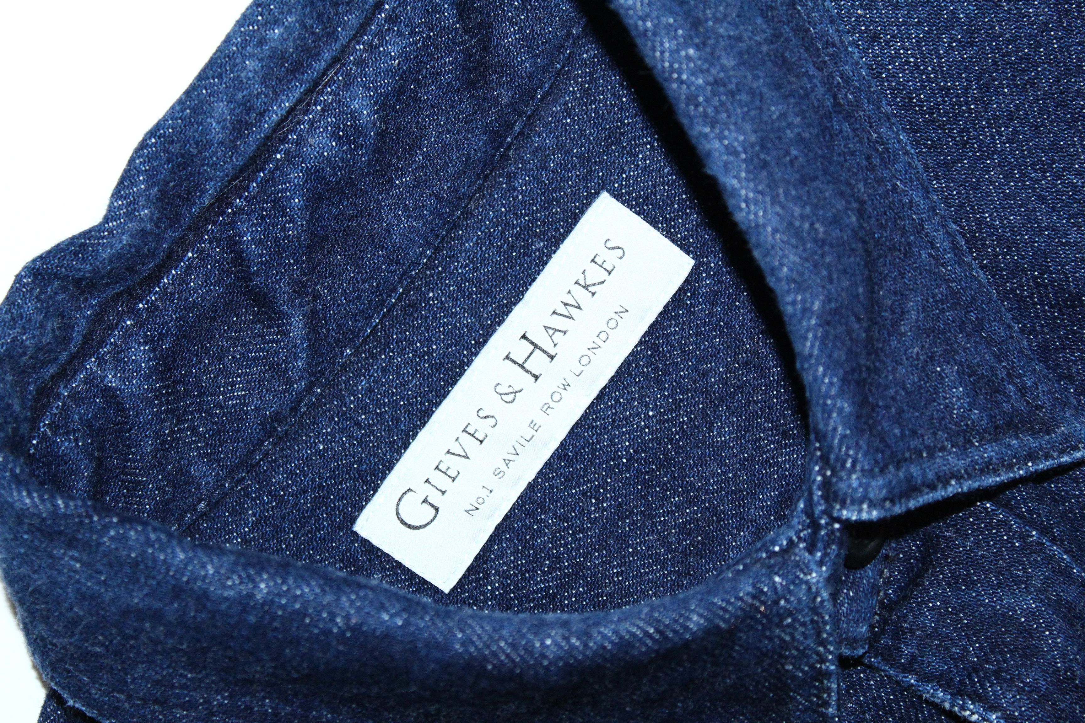 Gieves & Hawkes Gieves & Hawkes №1 Savile Row 12oz Selvedge Denim Shirt Size US M / EU 48-50 / 2 - 5 Thumbnail