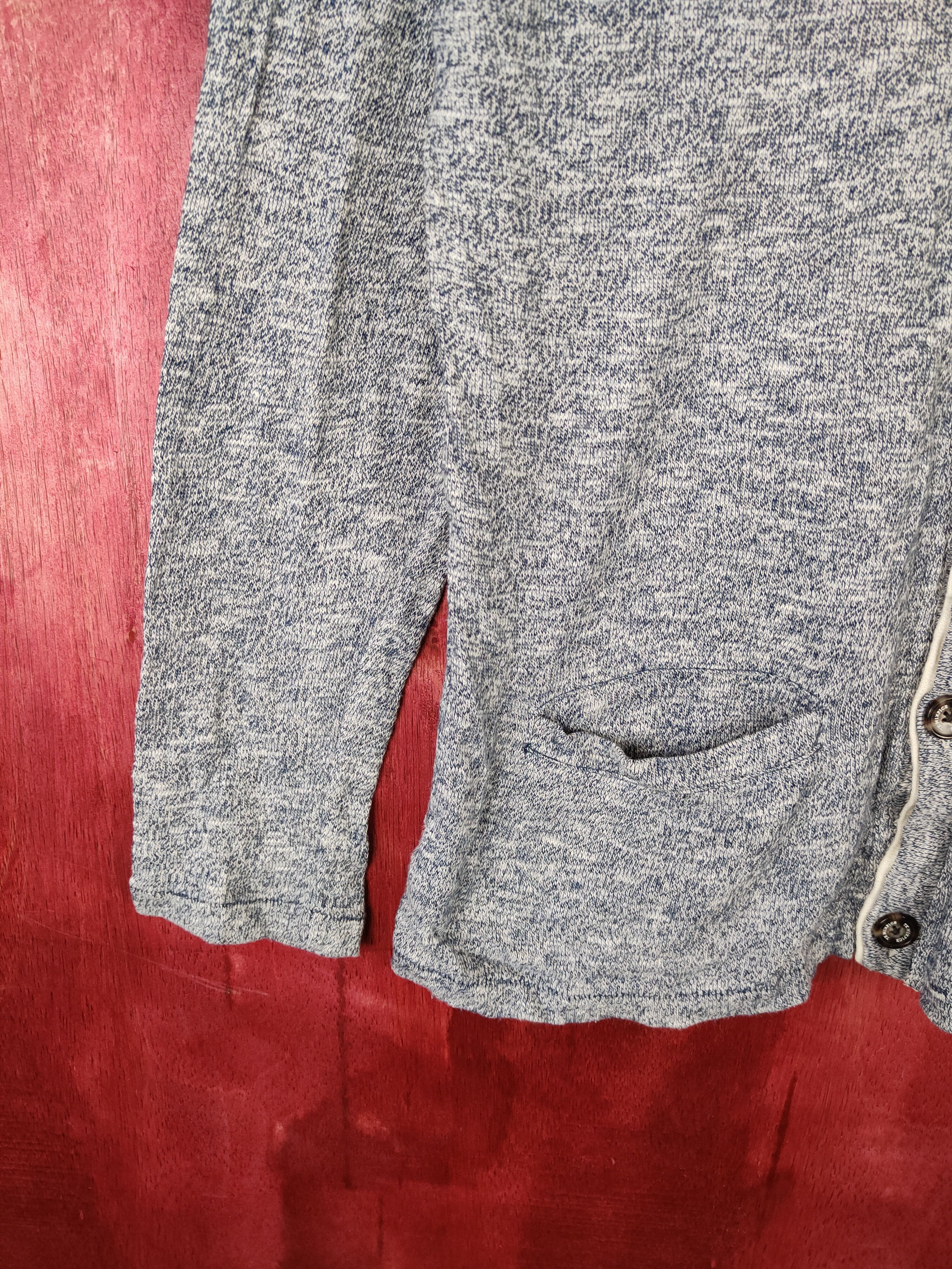 Japanese Brand × Vintage Takeo Kikuchi japan TK Mixpiece Gray Cardigan #5192 Size US M / EU 48-50 / 2 - 3 Thumbnail