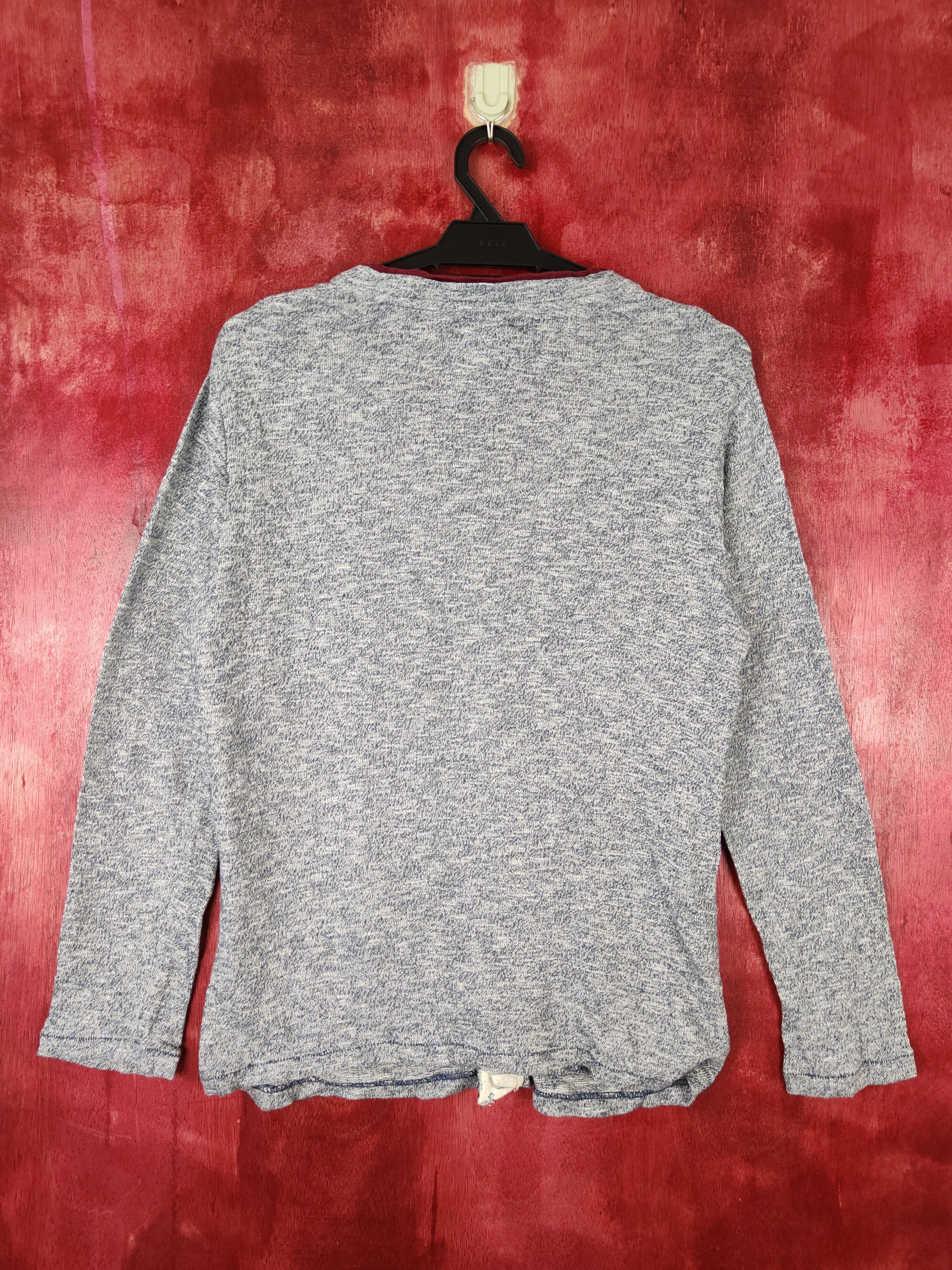 Japanese Brand × Vintage Takeo Kikuchi japan TK Mixpiece Gray Cardigan #5192 Size US M / EU 48-50 / 2 - 7 Thumbnail