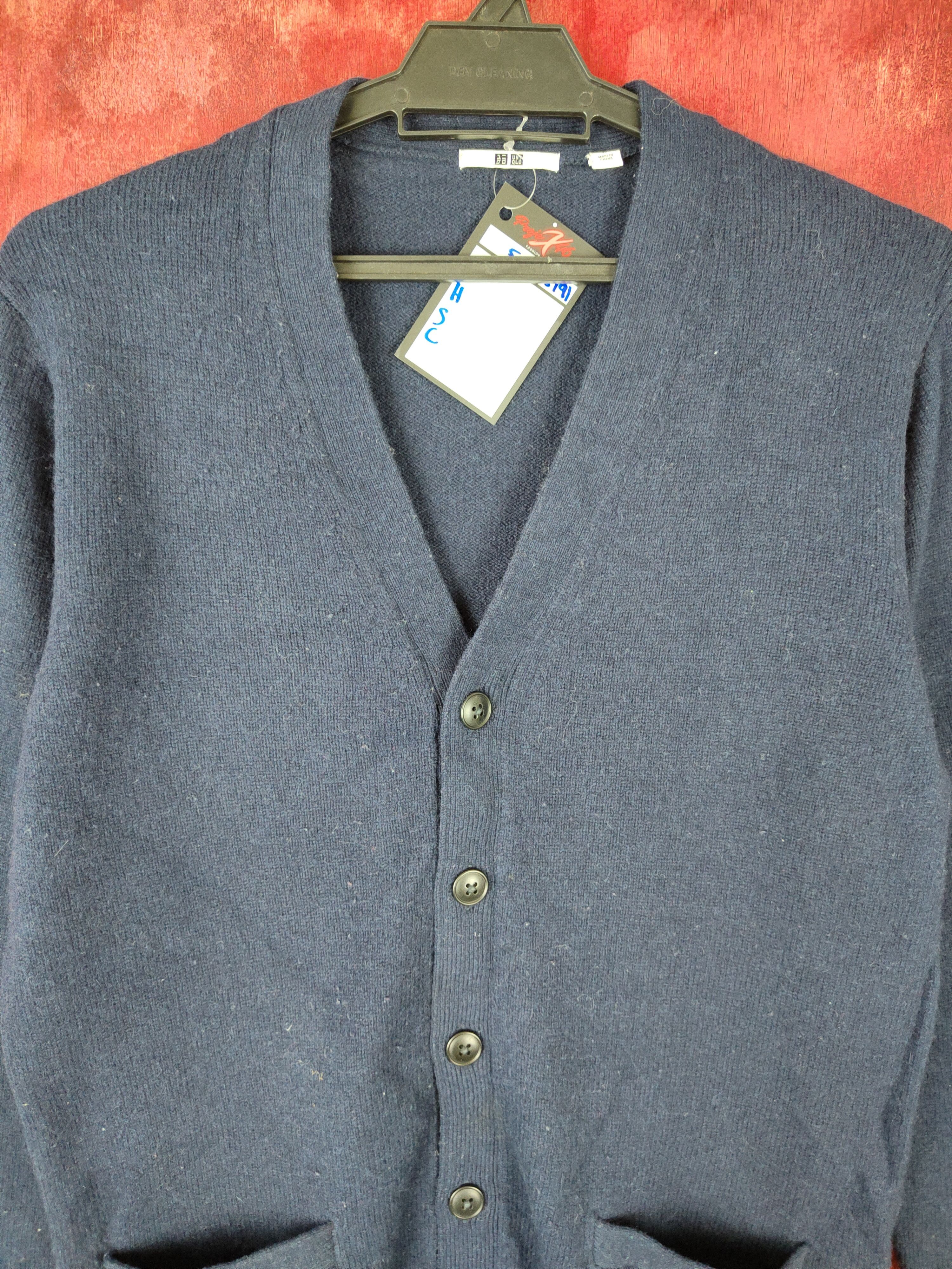 Homespun Knitwear Uniqlo Dark Blue Cardigan knitwear japan #5191 Size US M / EU 48-50 / 2 - 2 Thumbnail