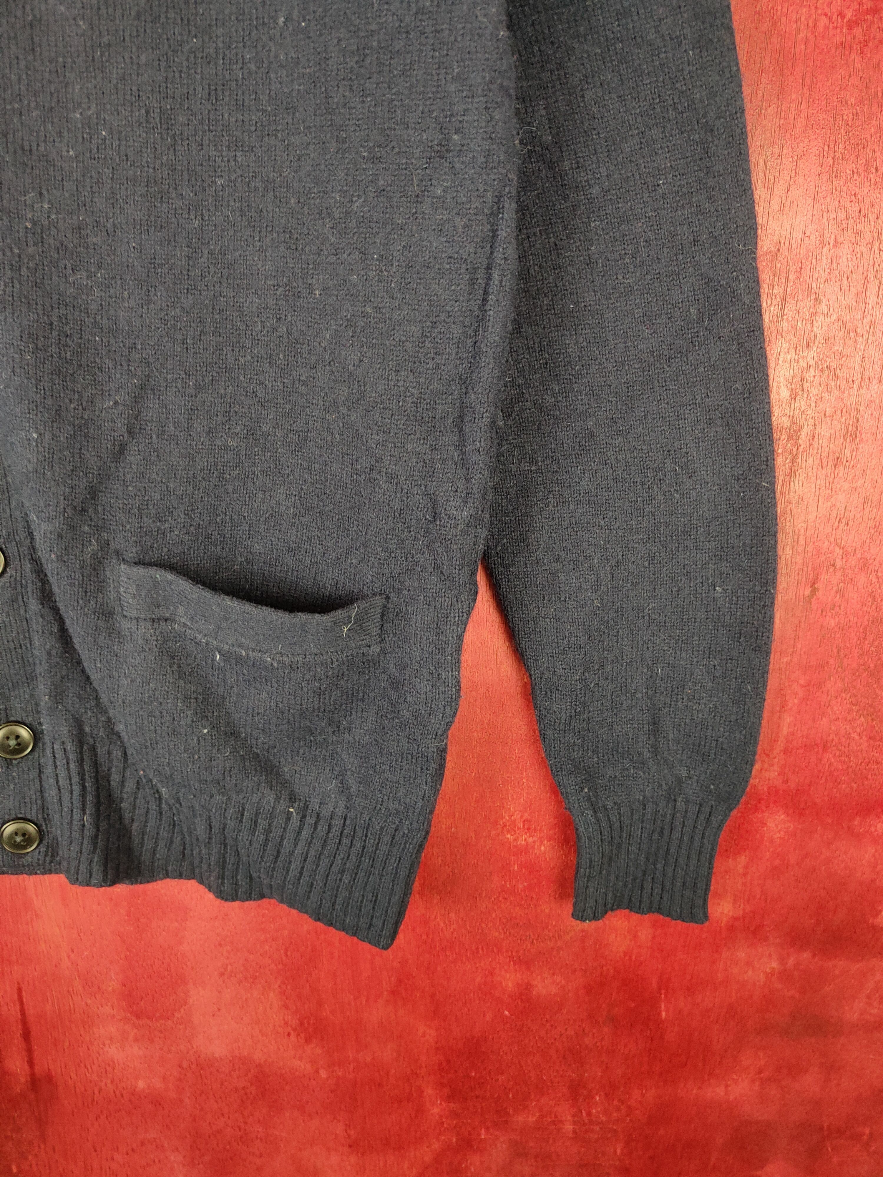 Homespun Knitwear Uniqlo Dark Blue Cardigan knitwear japan #5191 Size US M / EU 48-50 / 2 - 4 Thumbnail