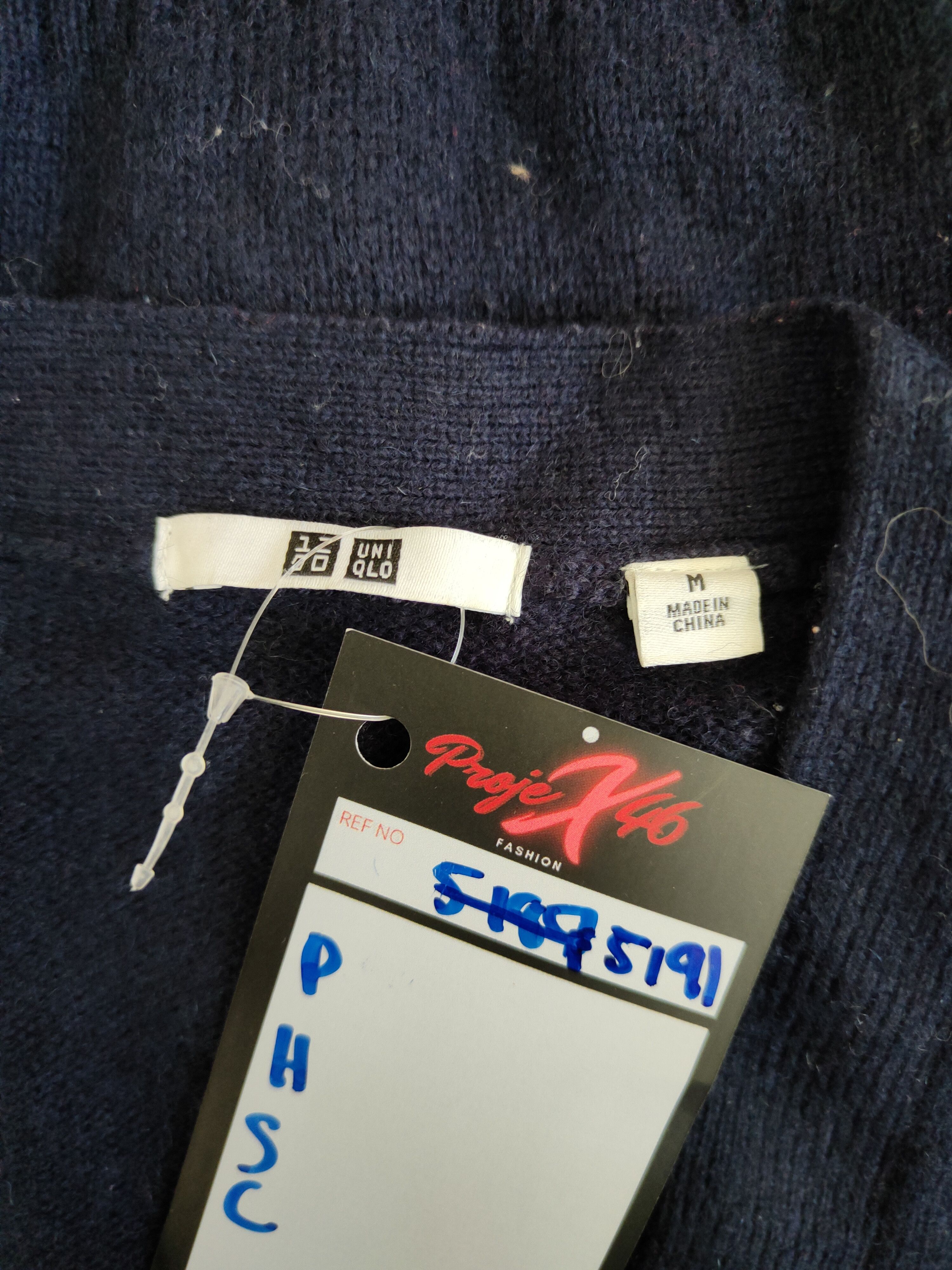 Homespun Knitwear Uniqlo Dark Blue Cardigan knitwear japan #5191 Size US M / EU 48-50 / 2 - 11 Thumbnail