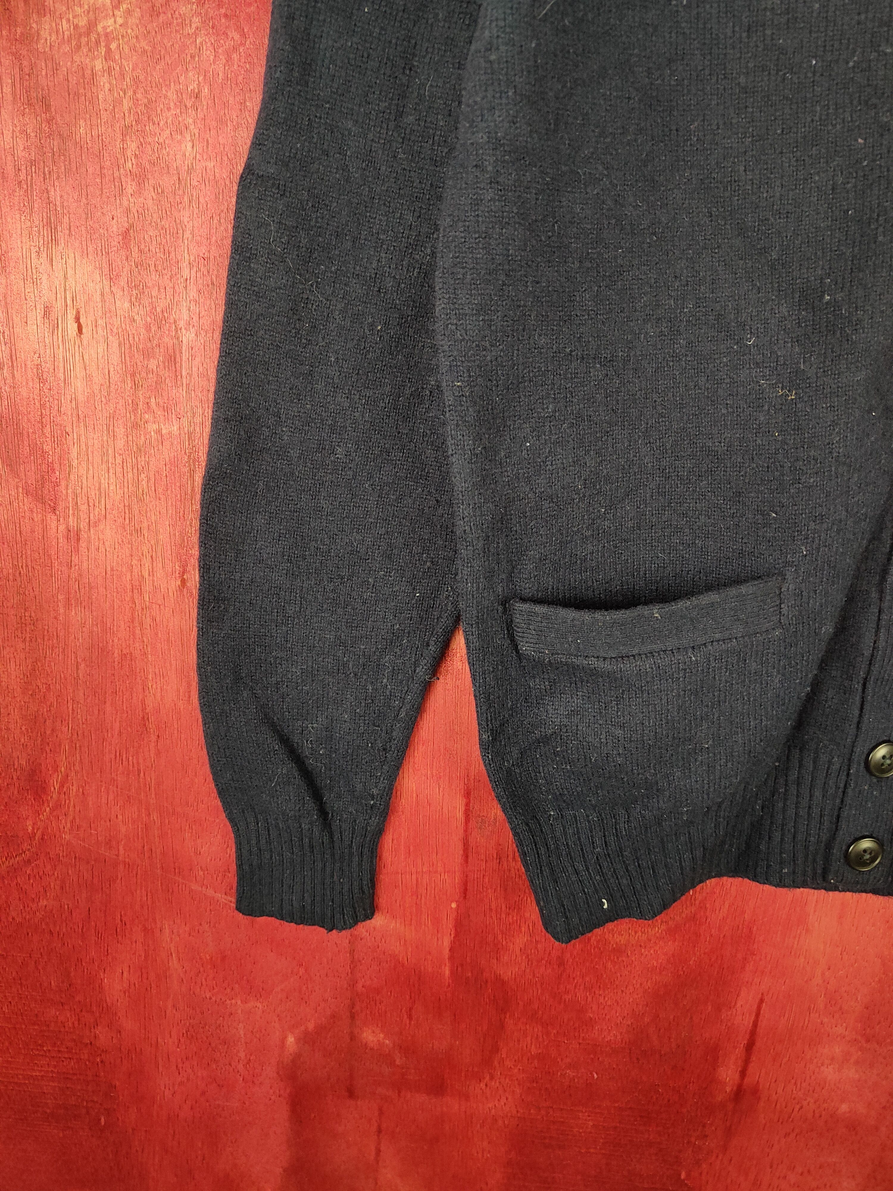 Homespun Knitwear Uniqlo Dark Blue Cardigan knitwear japan #5191 Size US M / EU 48-50 / 2 - 3 Thumbnail