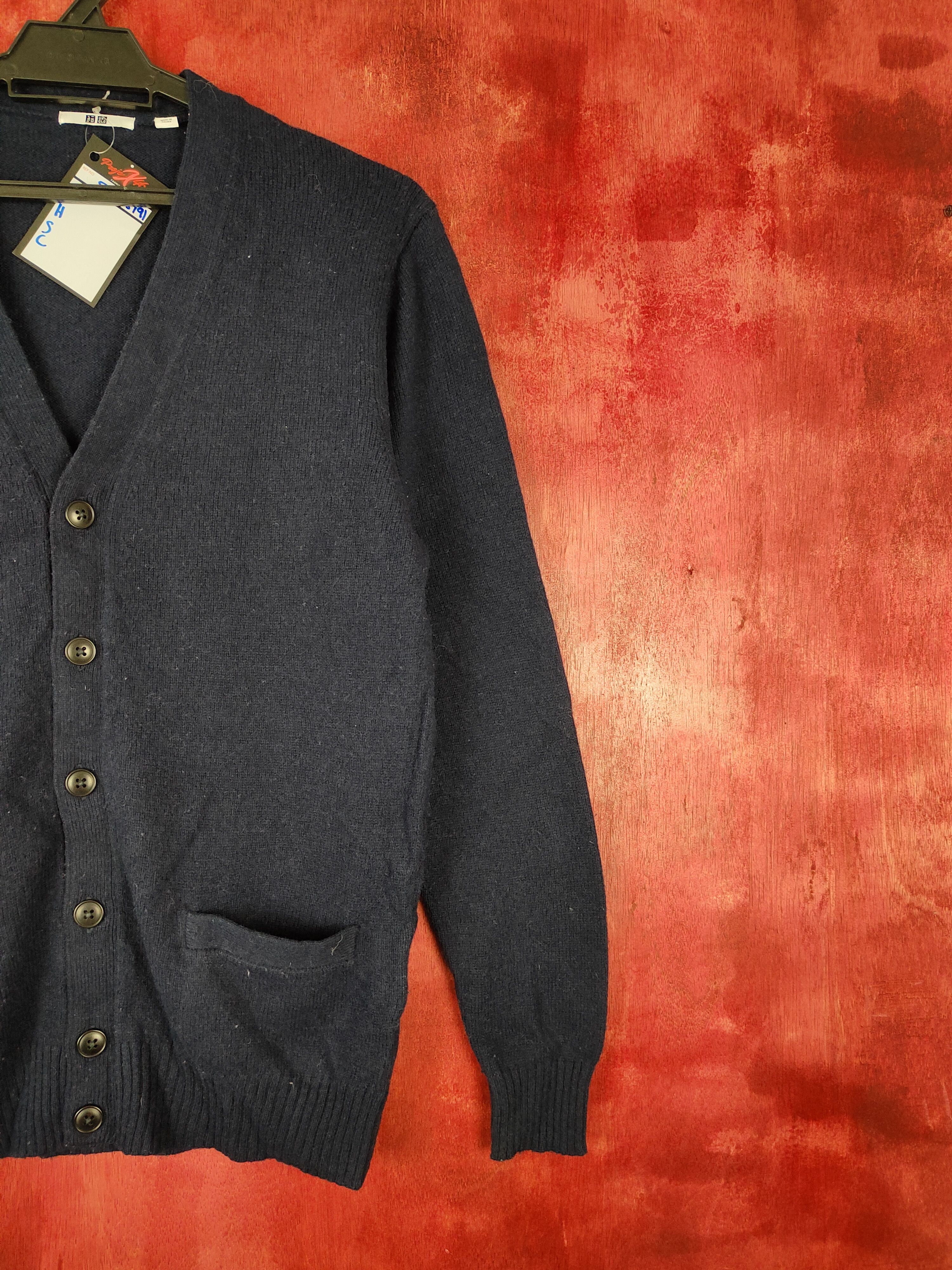 Homespun Knitwear Uniqlo Dark Blue Cardigan knitwear japan #5191 Size US M / EU 48-50 / 2 - 6 Thumbnail