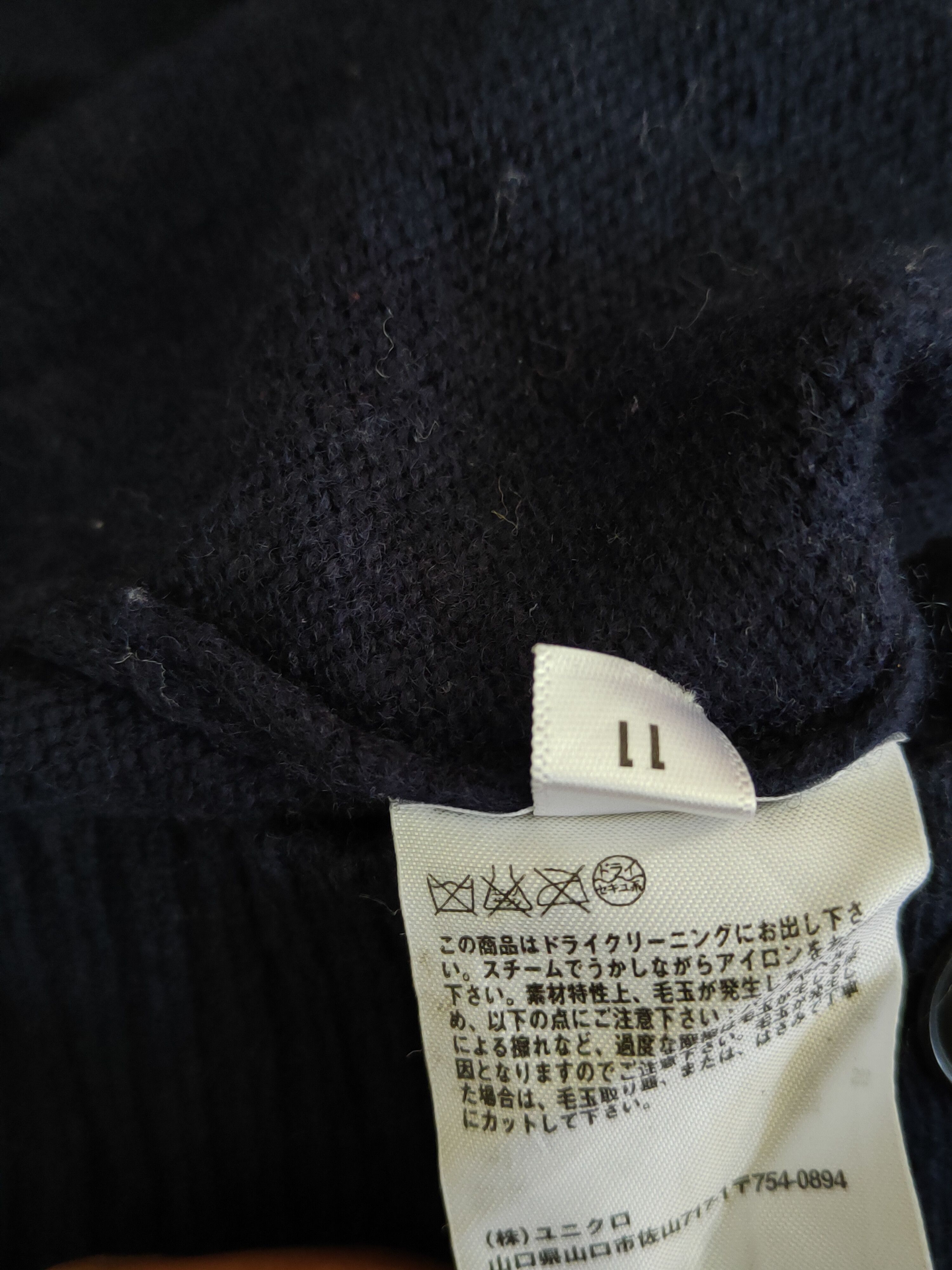 Homespun Knitwear Uniqlo Dark Blue Cardigan knitwear japan #5191 Size US M / EU 48-50 / 2 - 10 Thumbnail