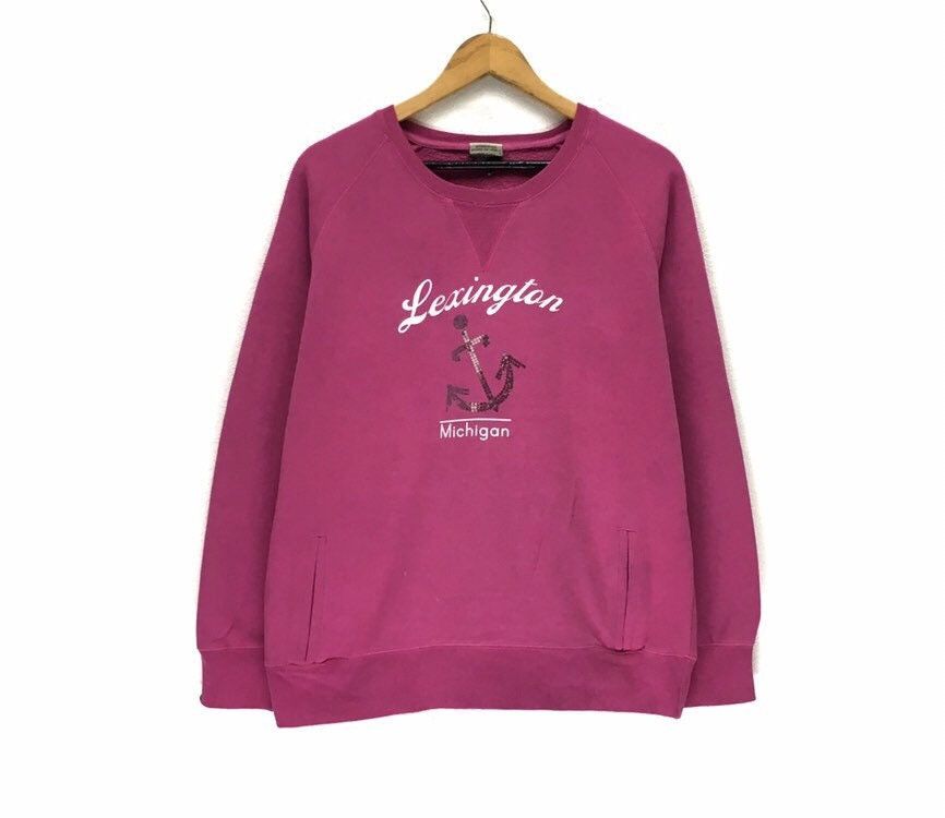 Lexington Michigan Crewneck Sweatshirt Big Logo Spell Out