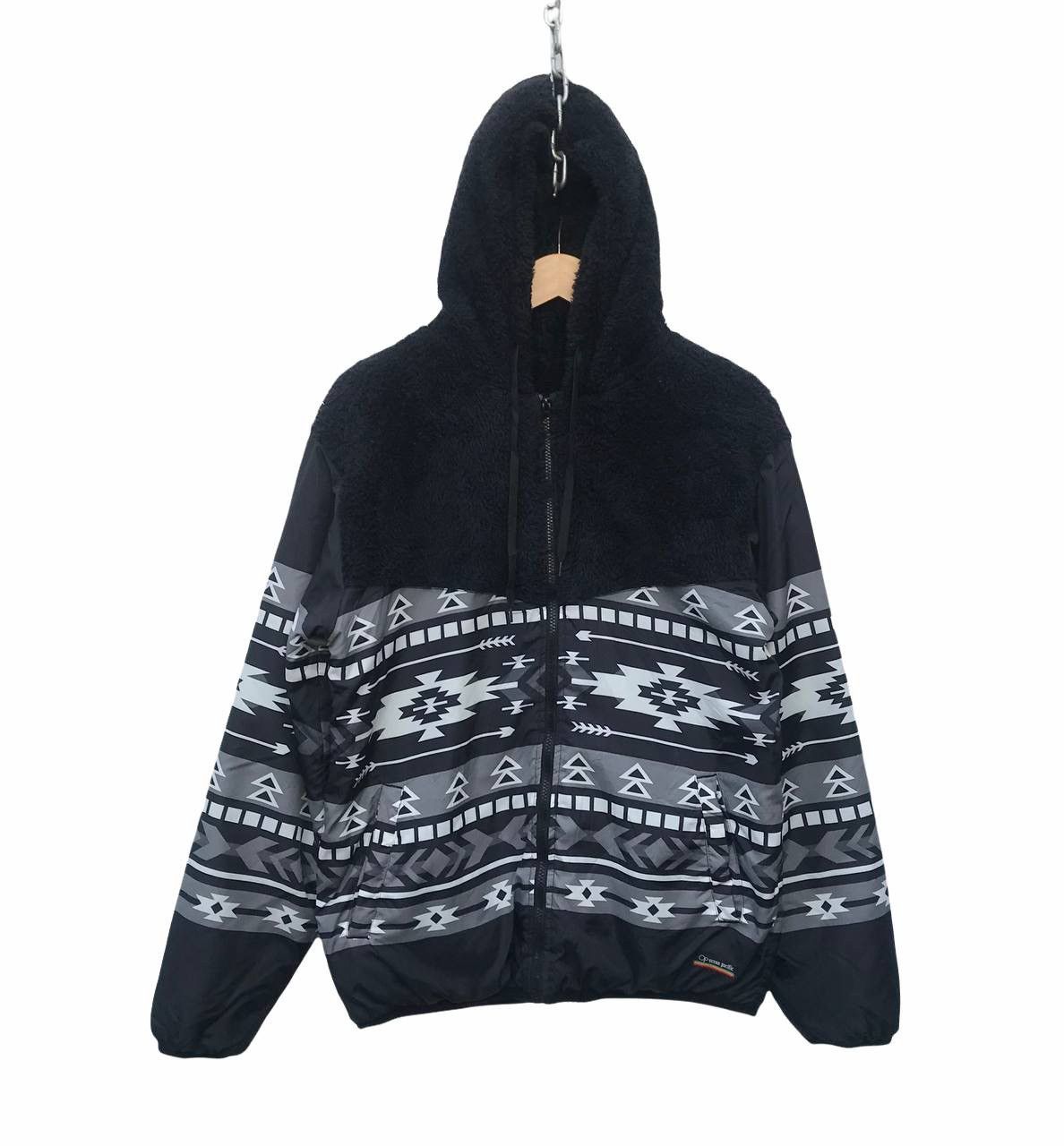 Ocean Pacific Op Fleece Nylon Hoodie Native Sweater Size US M / EU 48-50 / 2 - 1 Thumbnail