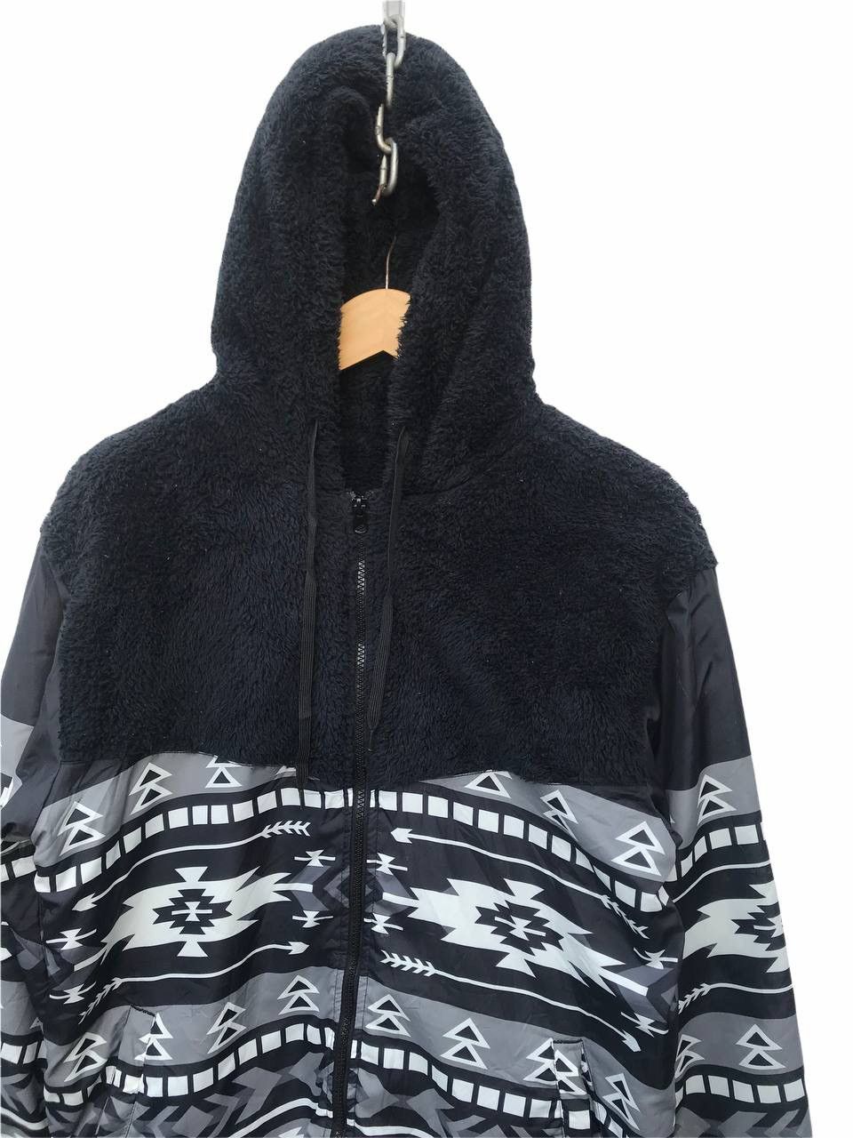 Ocean Pacific Op Fleece Nylon Hoodie Native Sweater Size US M / EU 48-50 / 2 - 3 Thumbnail