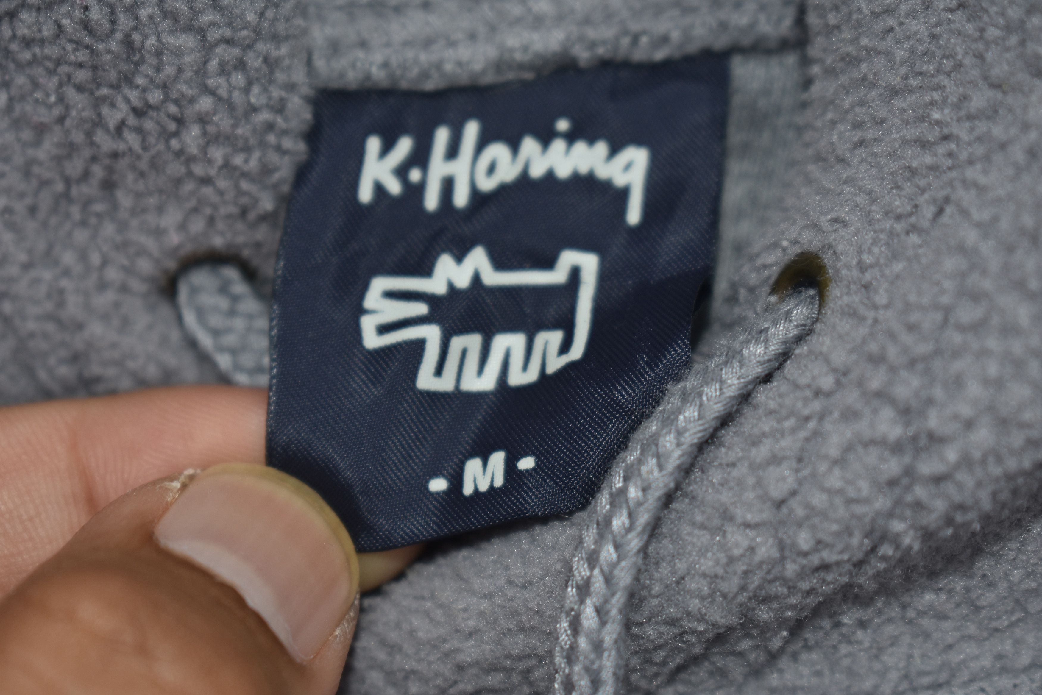 Keith Haring × Vintage Keith Haring Fleece Hoodie Pullover Size M / US 6-8 / IT 42-44 - 5 Thumbnail