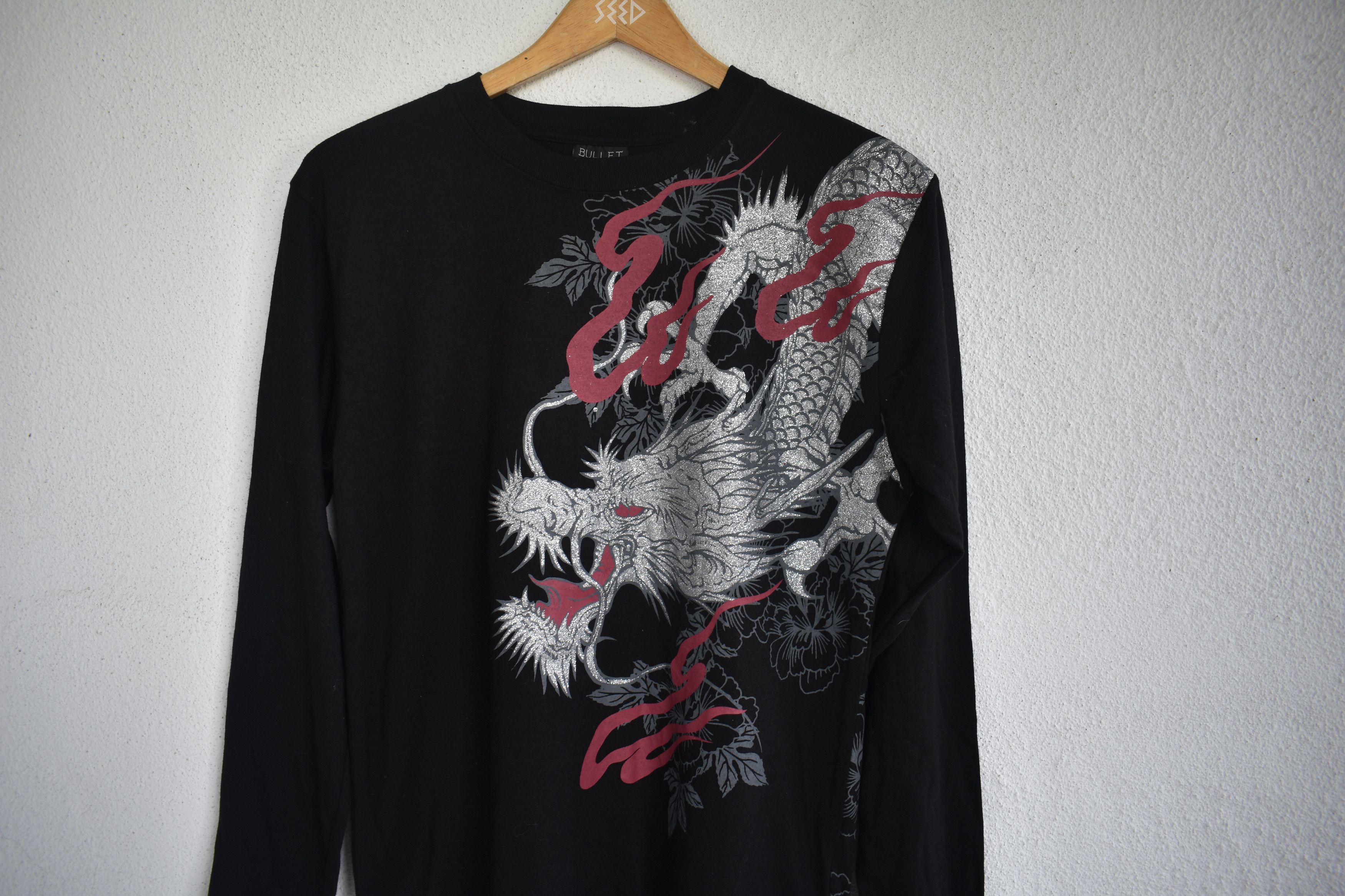 Vintage Vintage SUKAJAN Japan Dragon Full All Over Shirt Size US S / EU 44-46 / 1 - 2 Thumbnail