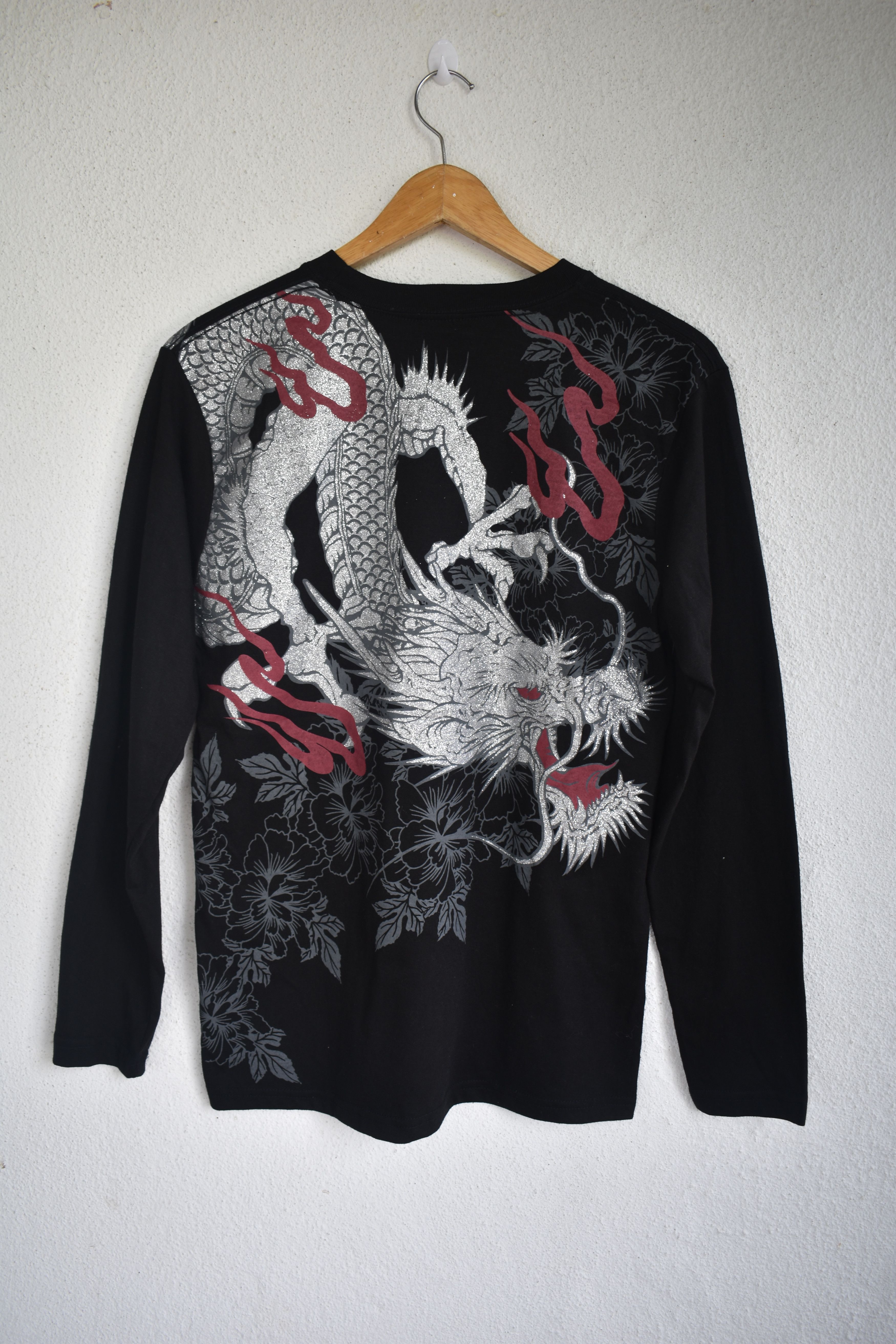 Vintage Vintage SUKAJAN Japan Dragon Full All Over Shirt Size US S / EU 44-46 / 1 - 3 Thumbnail