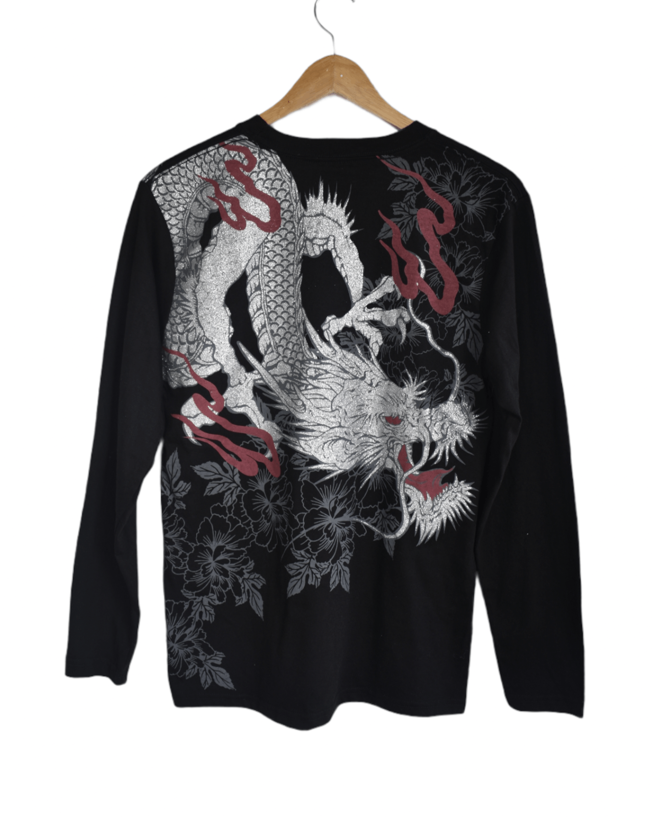 Vintage Vintage SUKAJAN Japan Dragon Full All Over Shirt Size US S / EU 44-46 / 1 - 1 Thumbnail
