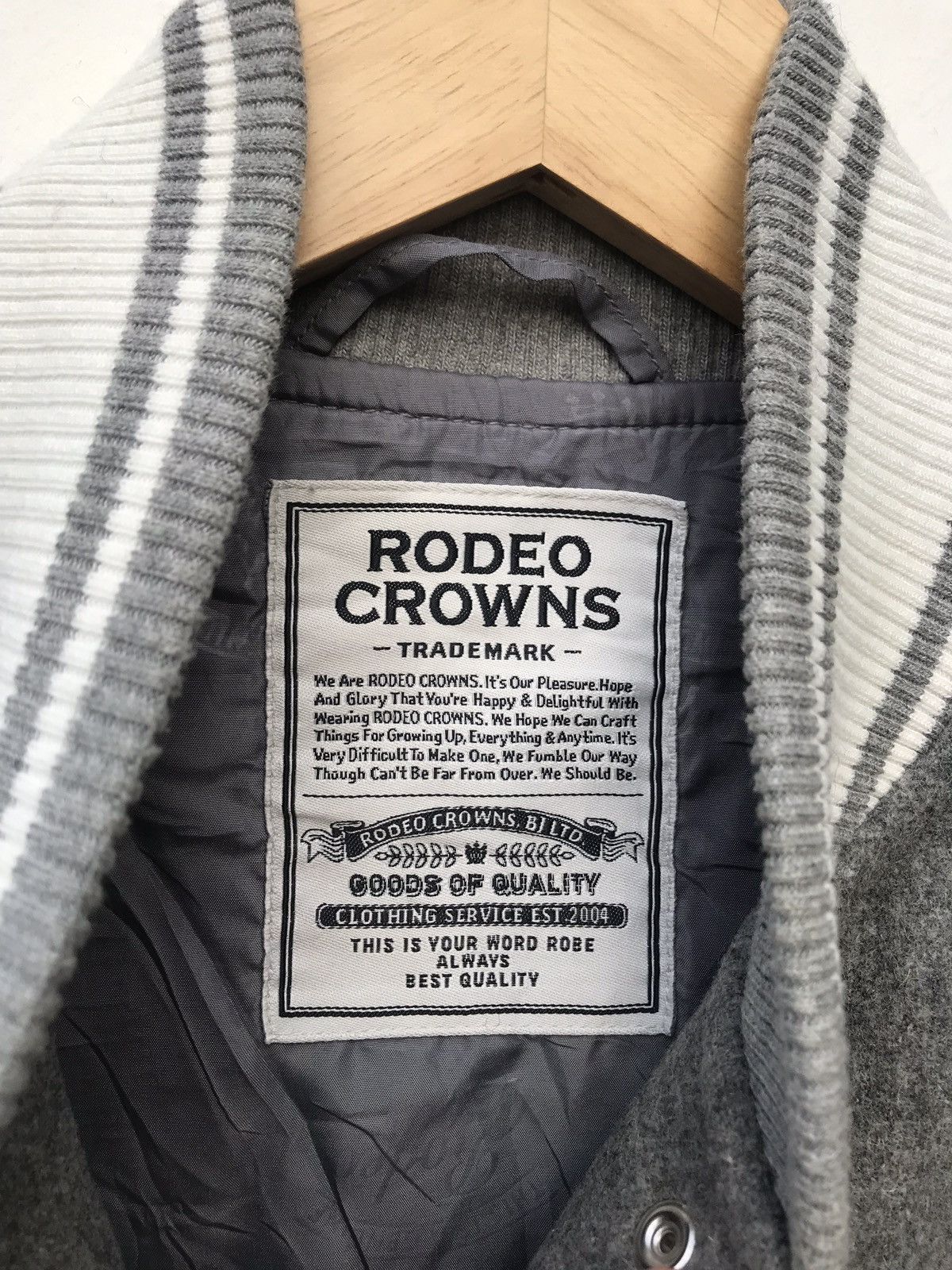 Japanese Brand Rodeo Crowns Cross Flag Varsity Streetwear Jacket Size US S / EU 44-46 / 1 - 3 Thumbnail
