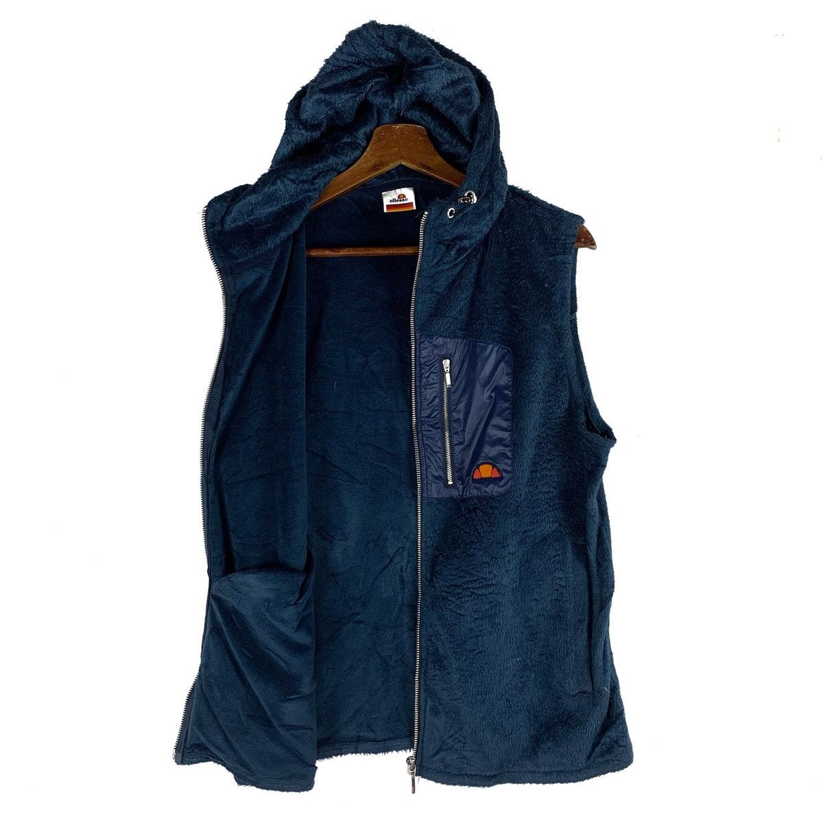 Ellesse Ellesse Fleece Wool Hoodie Vest Jacket Size US M / EU 48-50 / 2 - 5 Thumbnail