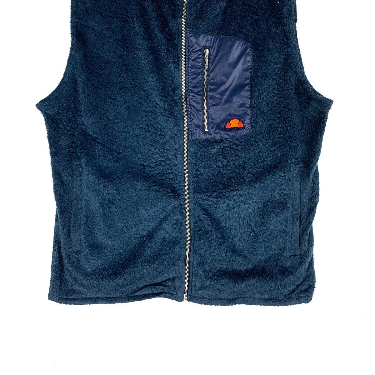 Ellesse Fleece Wool Hoodie Vest Jacket