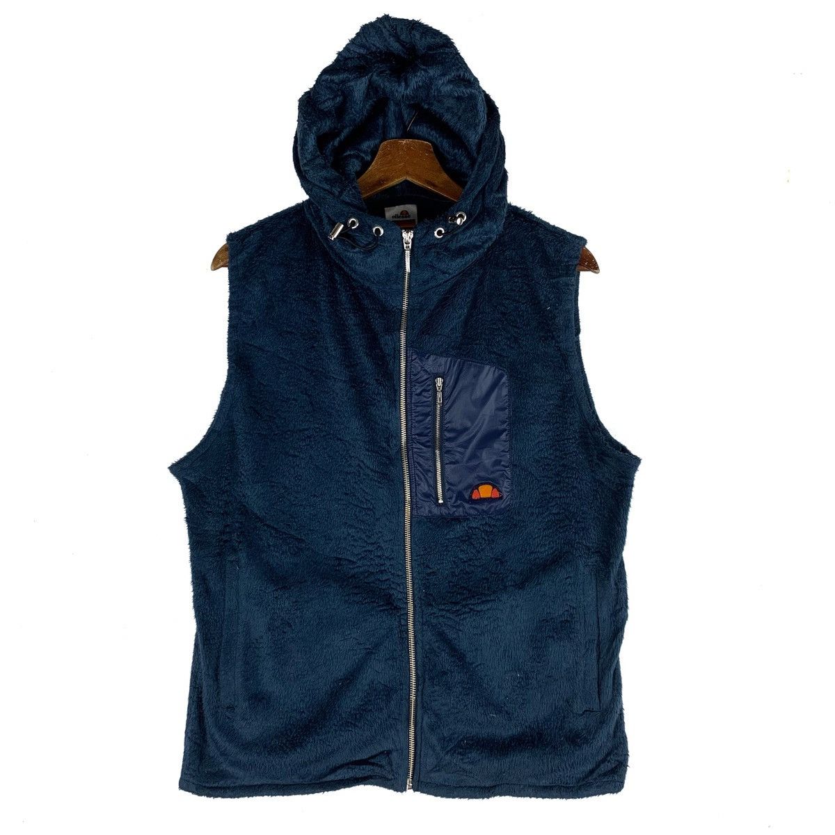 Ellesse Ellesse Fleece Wool Hoodie Vest Jacket Size US M / EU 48-50 / 2 - 1 Thumbnail