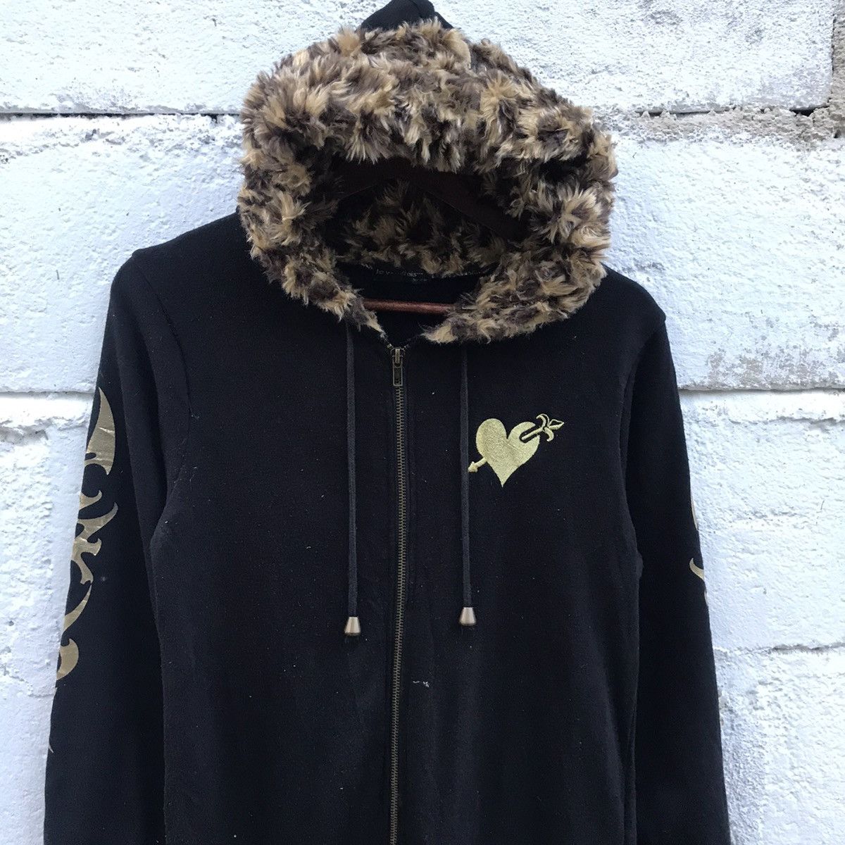Japanese Brand Overall Hoodie Embroidery Logo Rare Size US 30 / EU 46 - 4 Thumbnail