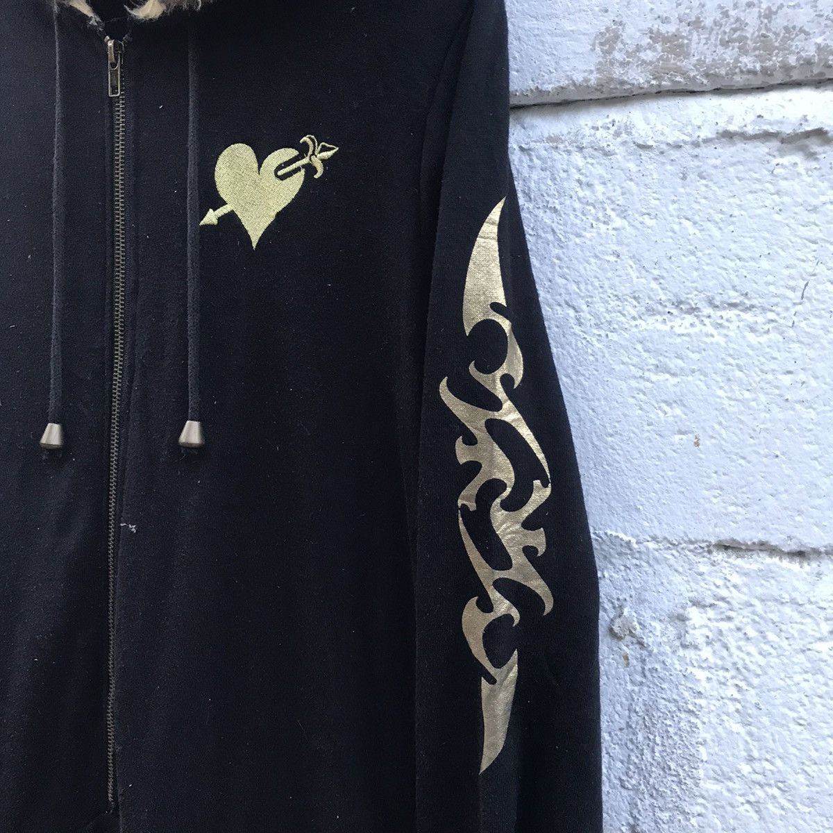 Japanese Brand Overall Hoodie Embroidery Logo Rare Size US 30 / EU 46 - 5 Thumbnail