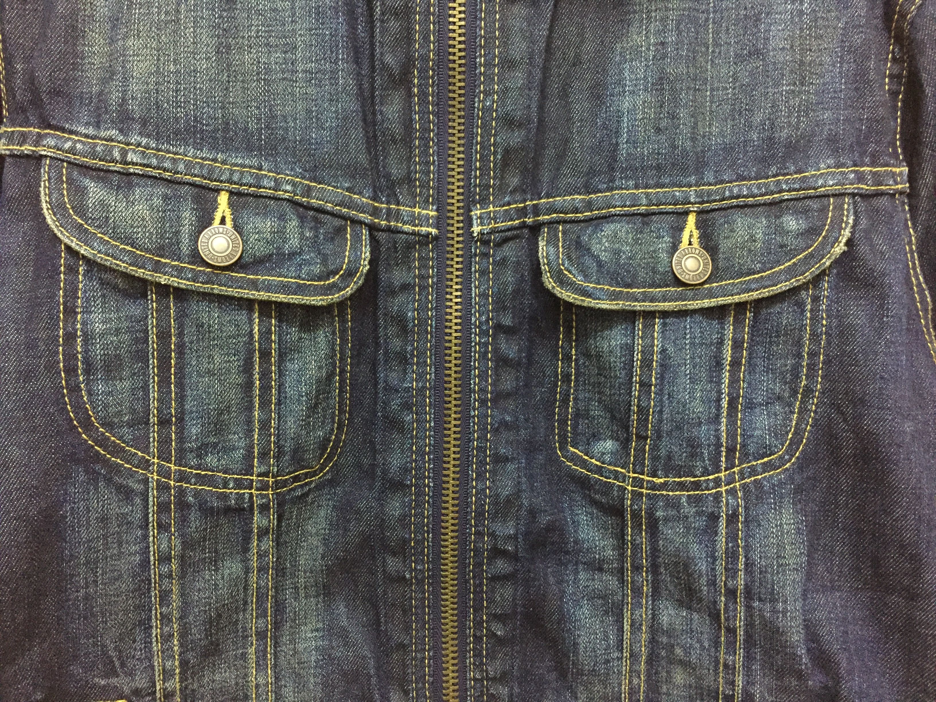 A.P.C. Blue Label Light Zipper fur collar wash denim jacket Size US M / EU 48-50 / 2 - 4 Thumbnail