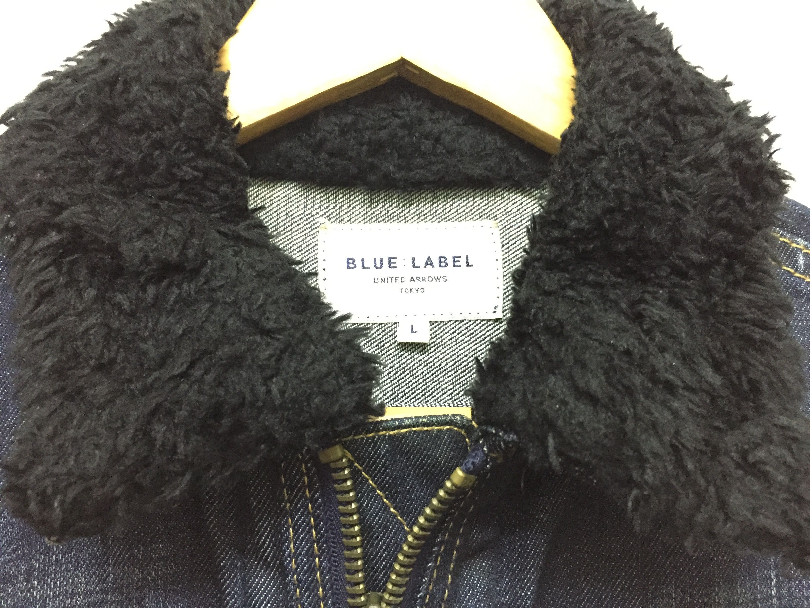 A.P.C. Blue Label Light Zipper fur collar wash denim jacket Size US M / EU 48-50 / 2 - 7 Thumbnail