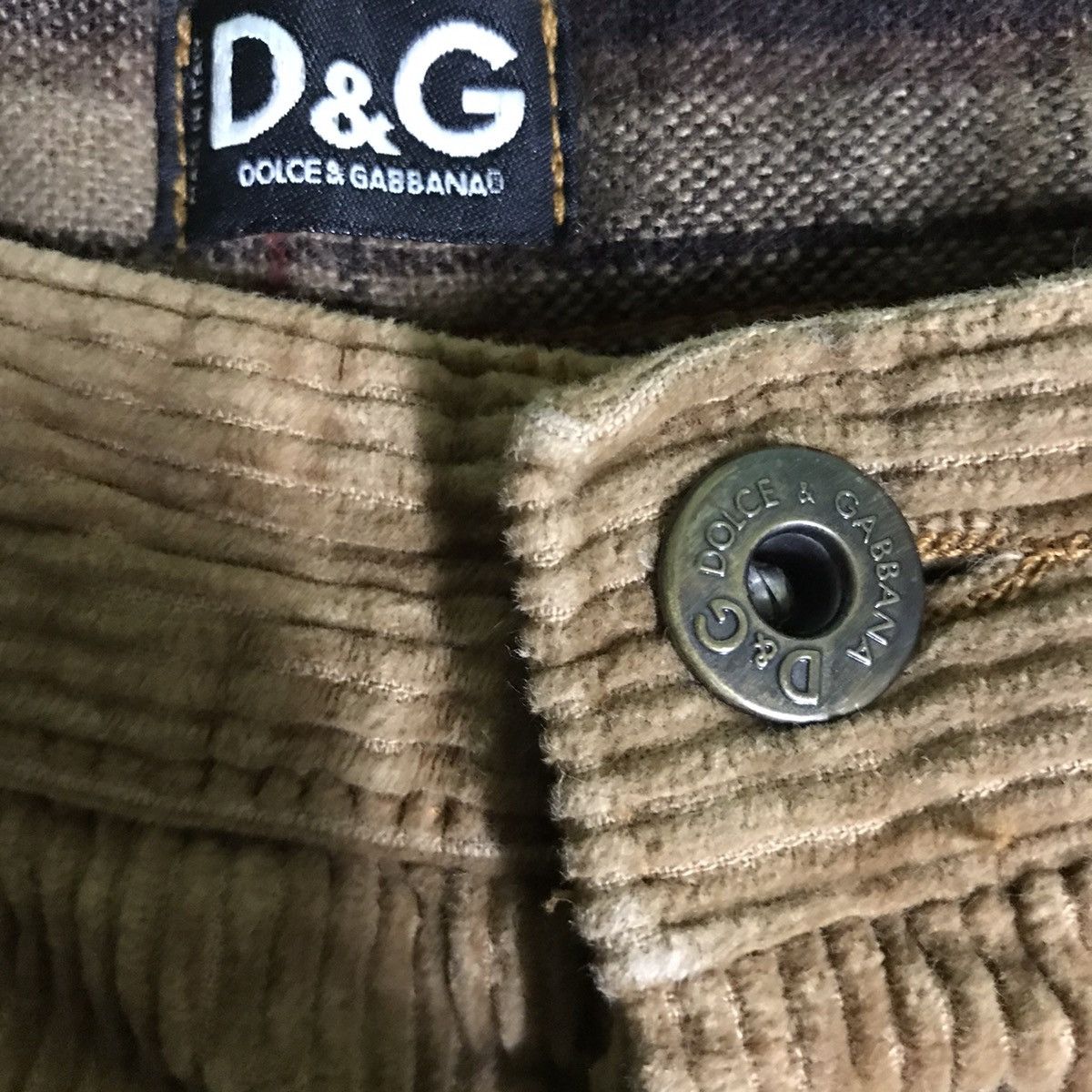 Dolce & Gabbana Dolce & Gabbana Button Corduroy Denim Jeans Pants Carpenter Size US 30 / EU 46 - 8 Thumbnail