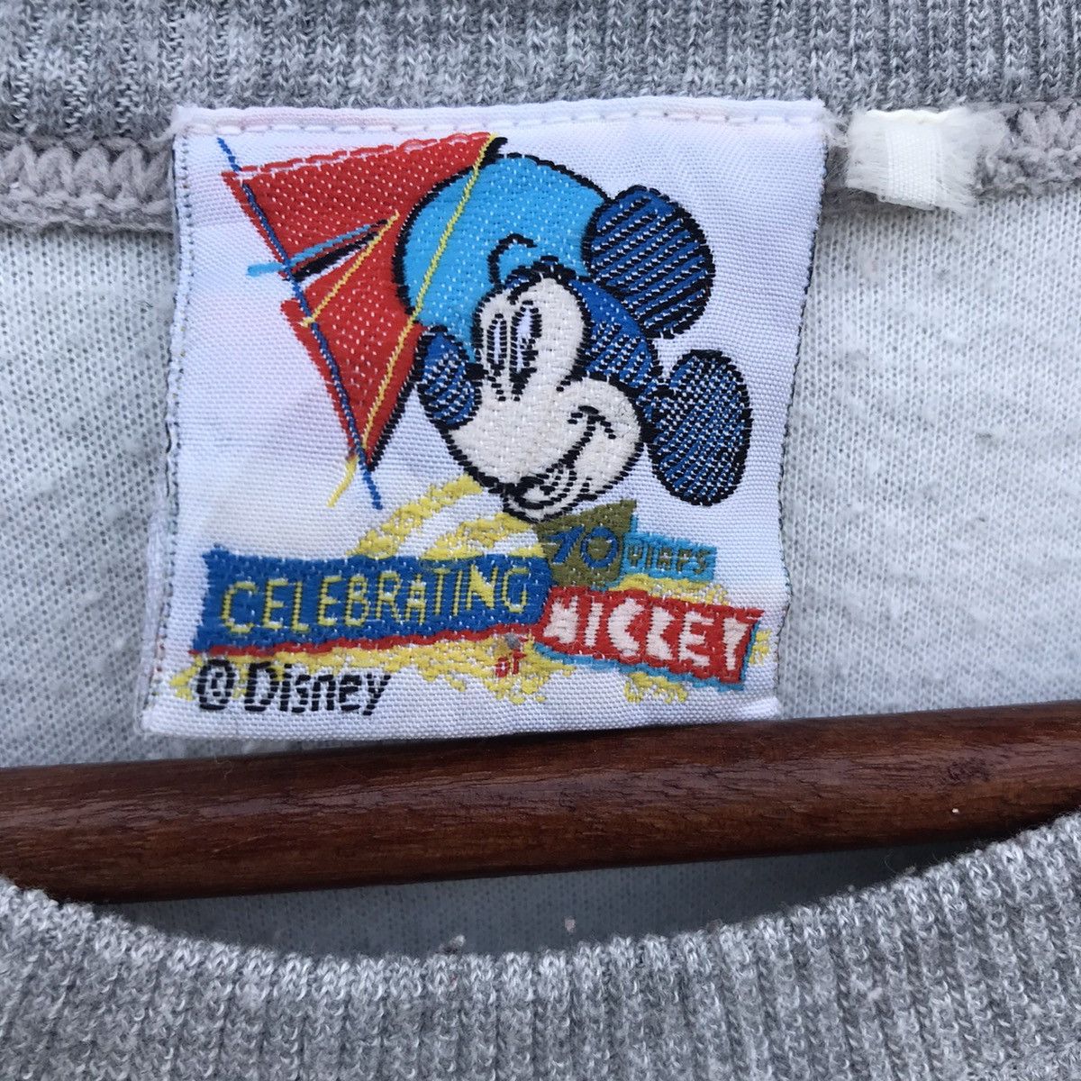 Disney Mickey Mouse Celebration BigLogo Crewneck Sweatshirt Size US M / EU 48-50 / 2 - 6 Thumbnail