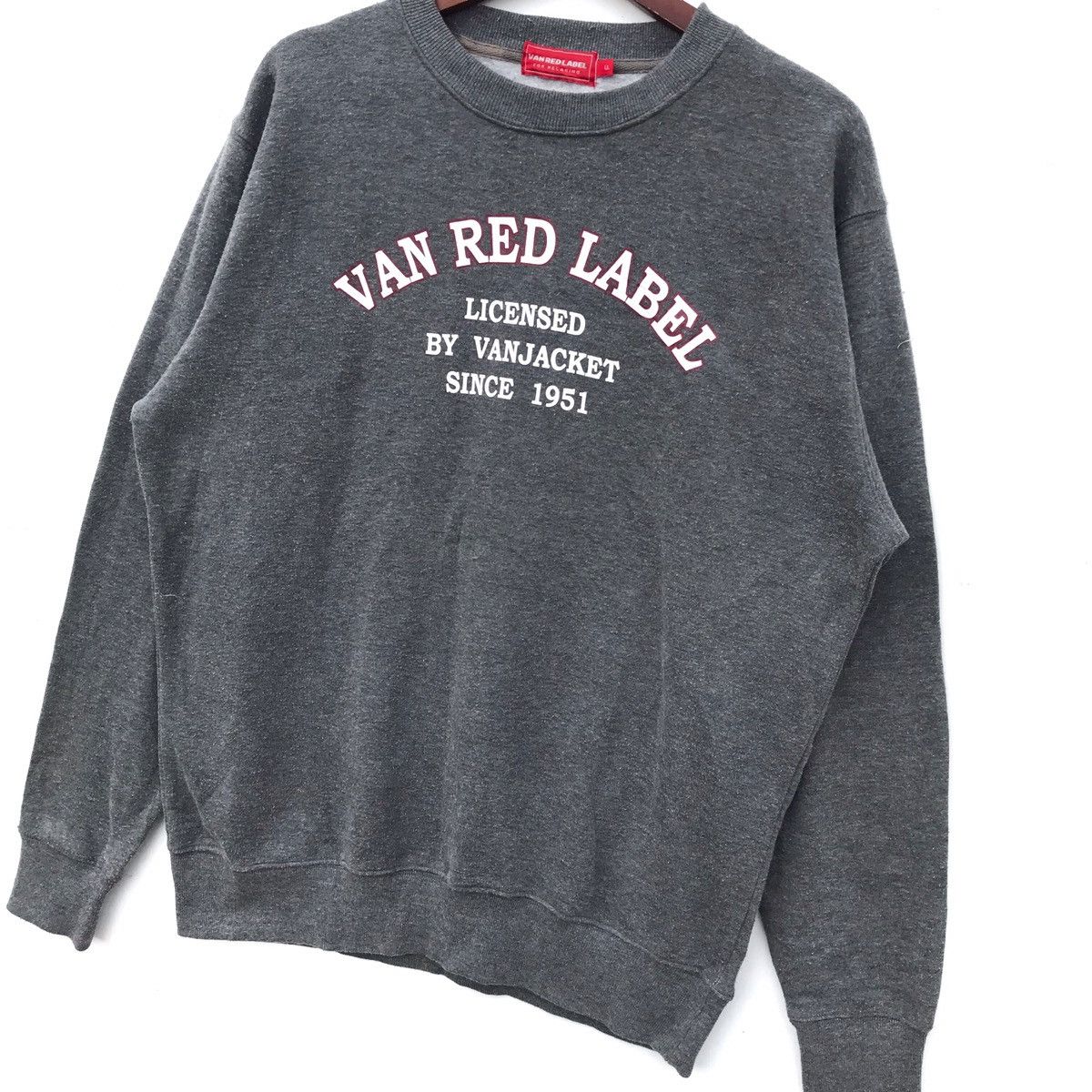 Van Vintage Van Red Label spellout Crewneck Sweatshirt Size US L / EU 52-54 / 3 - 3 Thumbnail