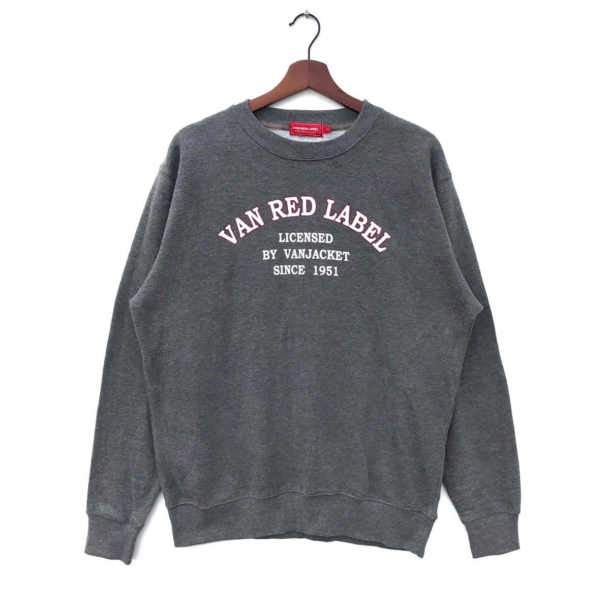 Van Vintage Van Red Label spellout Crewneck Sweatshirt Size US L / EU 52-54 / 3 - 1 Thumbnail