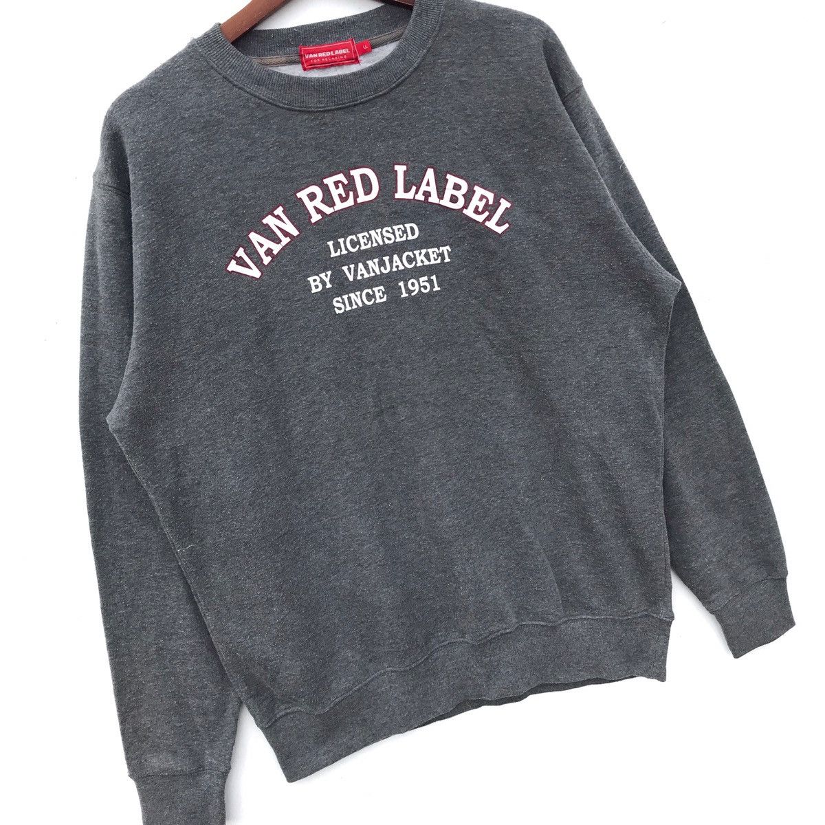 Van Vintage Van Red Label spellout Crewneck Sweatshirt Size US L / EU 52-54 / 3 - 2 Thumbnail