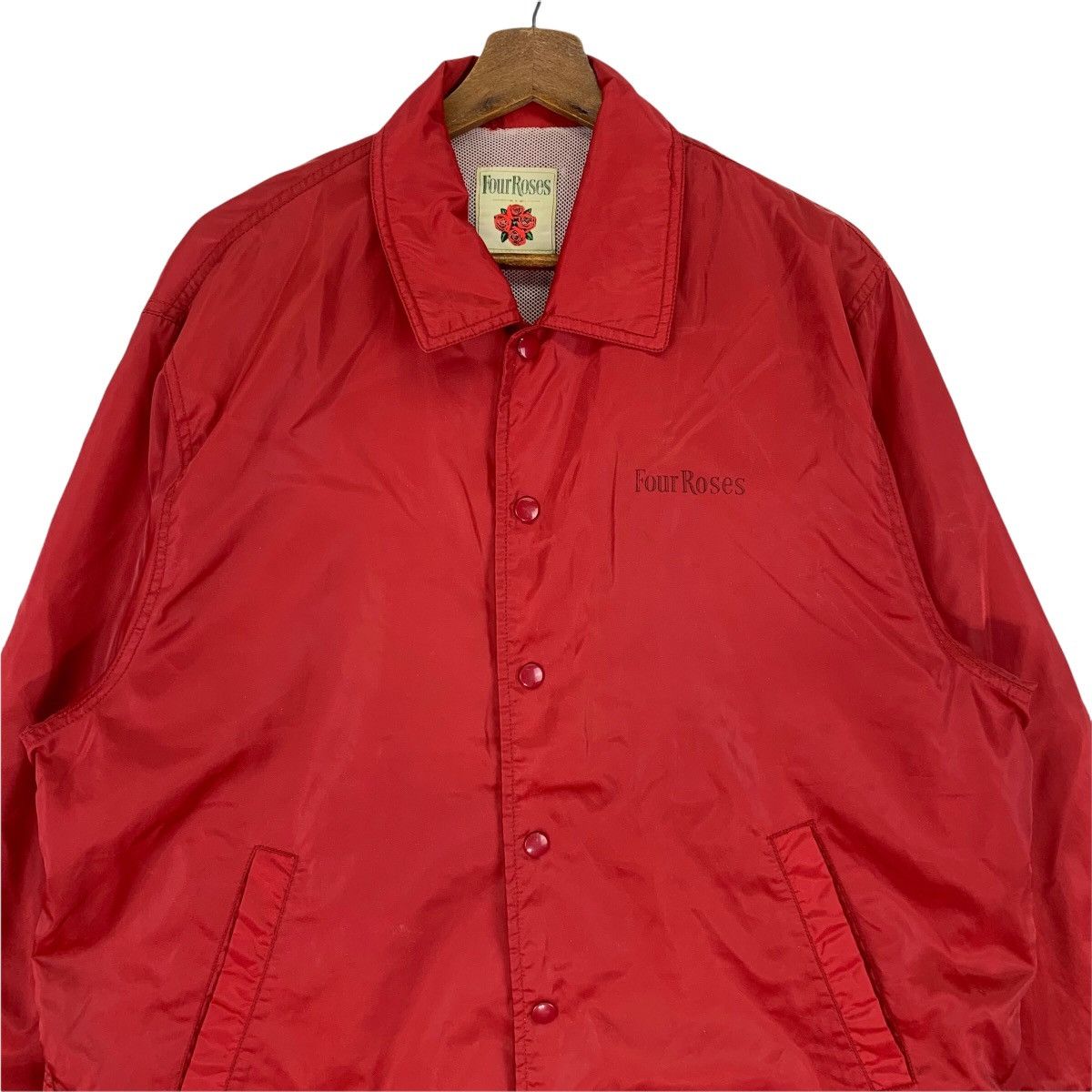 Japanese Brand Vintage Four Rose Zipper Light Jacket Size US L / EU 52-54 / 3 - 3 Thumbnail