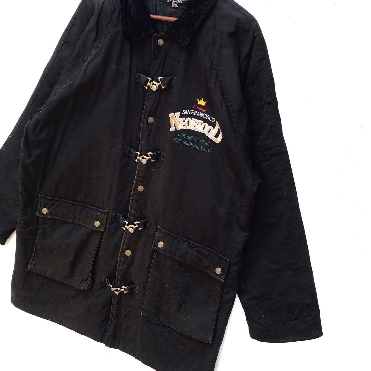 Japanese Brand Vintage Neo Blood Buttonup Jacket Size US XL / EU 56 / 4 - 2 Thumbnail