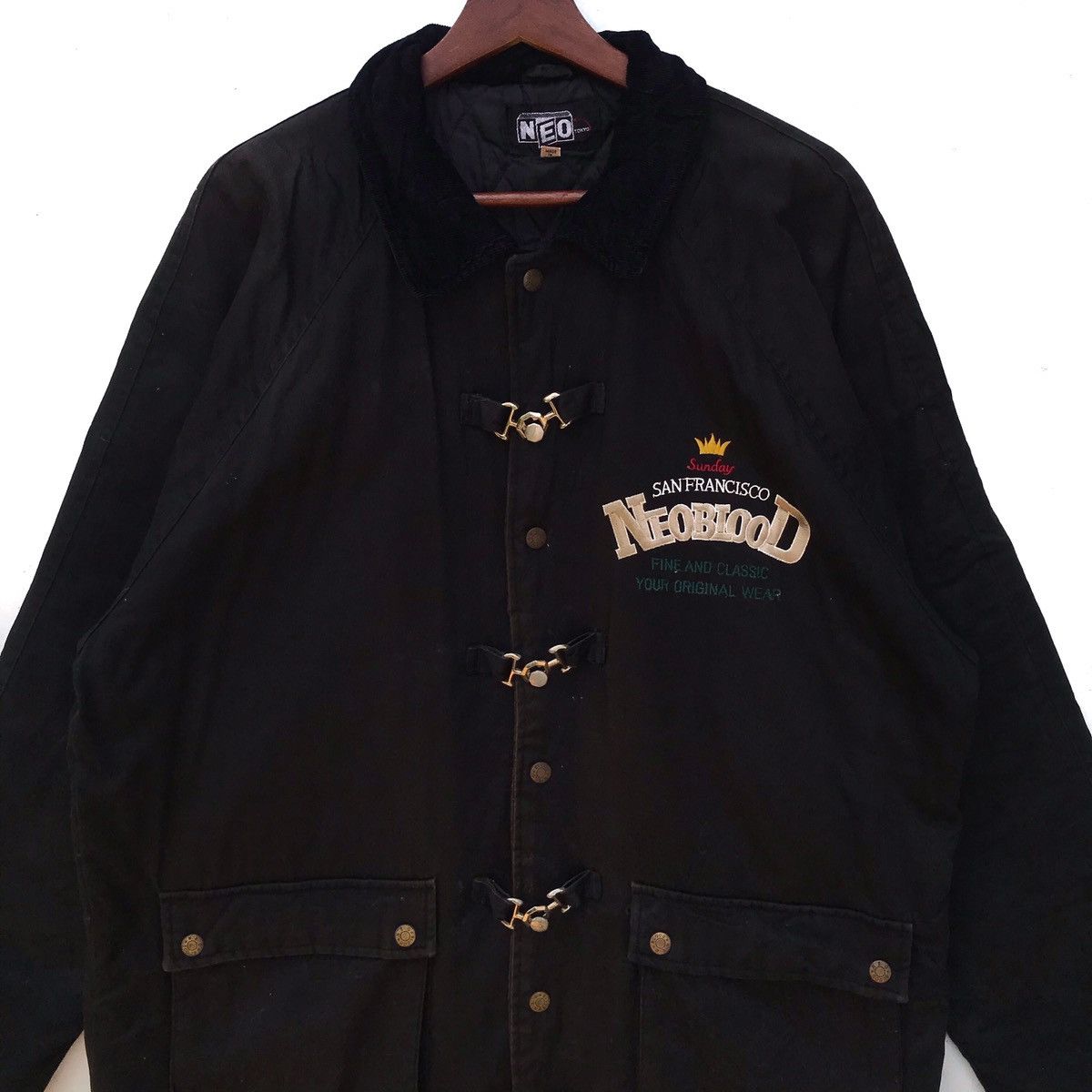 Japanese Brand Vintage Neo Blood Buttonup Jacket Size US XL / EU 56 / 4 - 4 Thumbnail