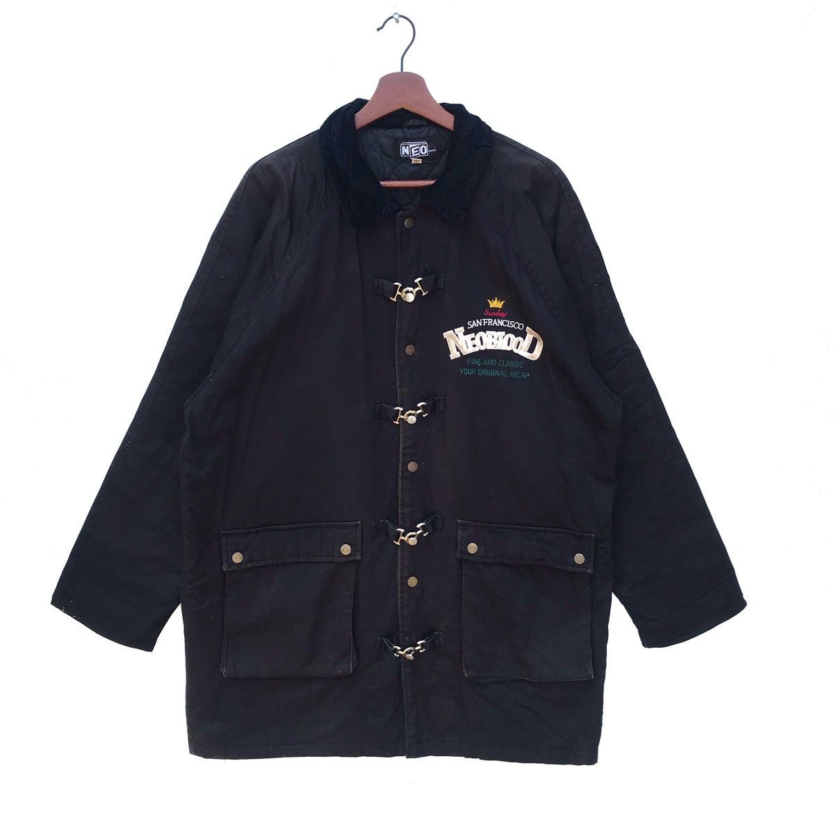 Japanese Brand Vintage Neo Blood Buttonup Jacket Size US XL / EU 56 / 4 - 1 Thumbnail