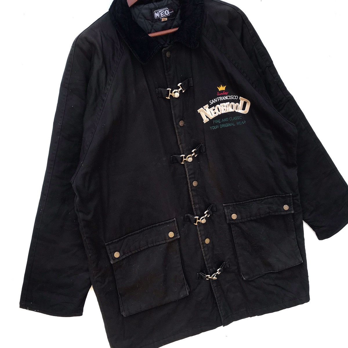Japanese Brand Vintage Neo Blood Buttonup Jacket Size US XL / EU 56 / 4 - 3 Thumbnail