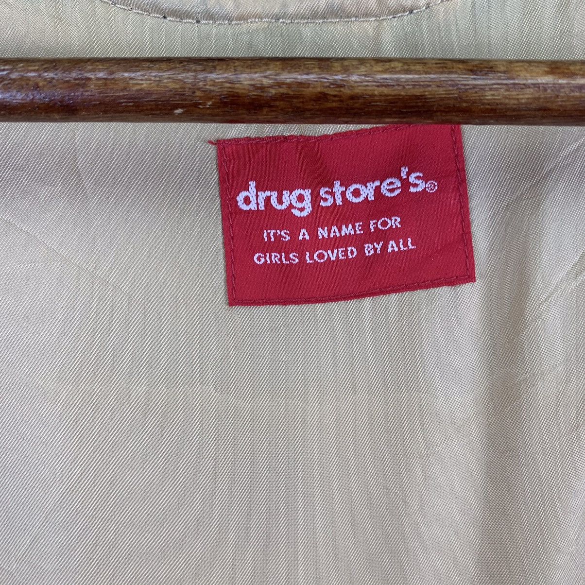 Japanese Brand Drugs Store Rare Wool Spellout Zipper Jacket Size US L / EU 52-54 / 3 - 8 Thumbnail