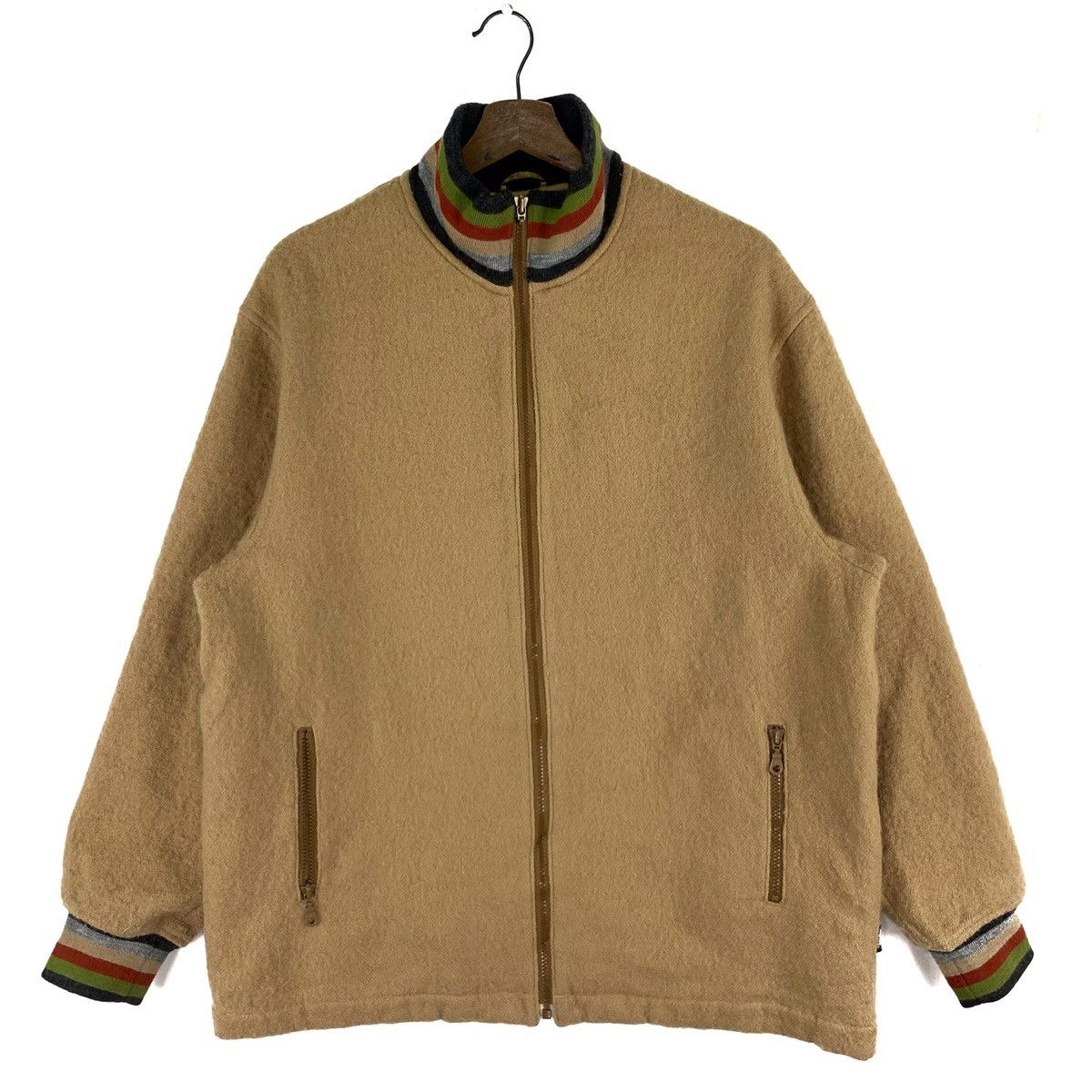 Japanese Brand Drugs Store Rare Wool Spellout Zipper Jacket Size US L / EU 52-54 / 3 - 2 Thumbnail